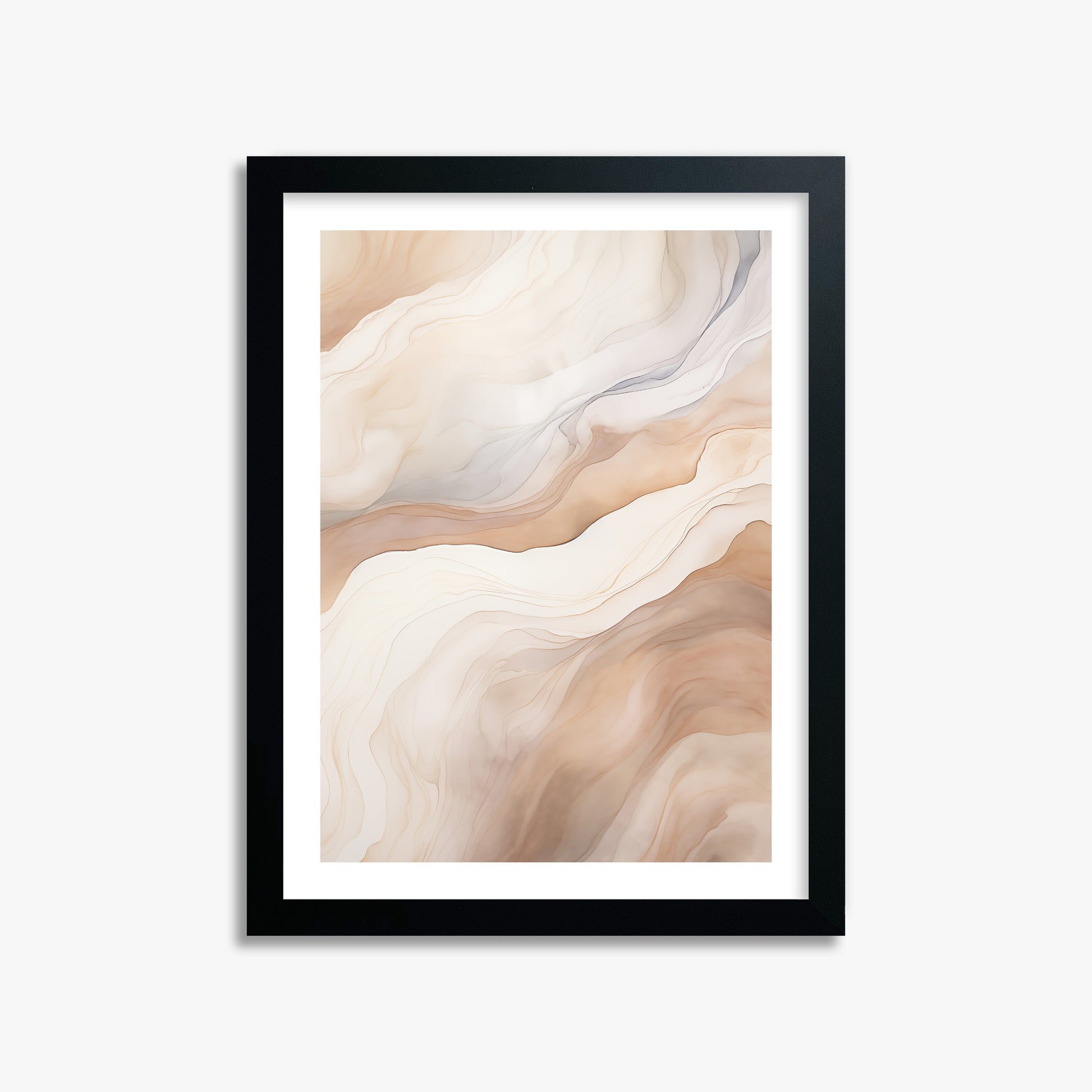 Liquid Strata, 30x40cm Framed Poster With Black Frame