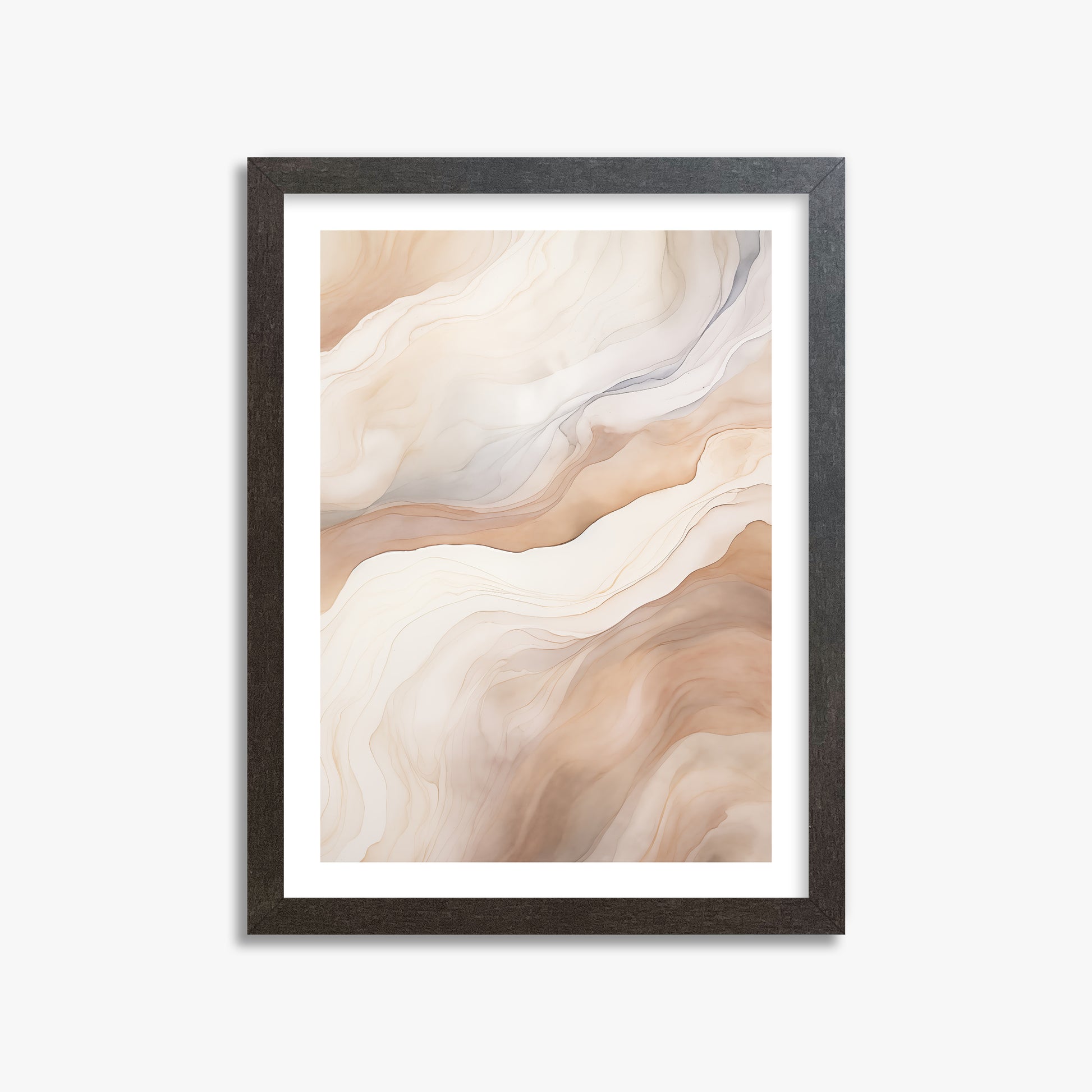Liquid Strata, 30x40cm Framed Poster With Espresso Frame