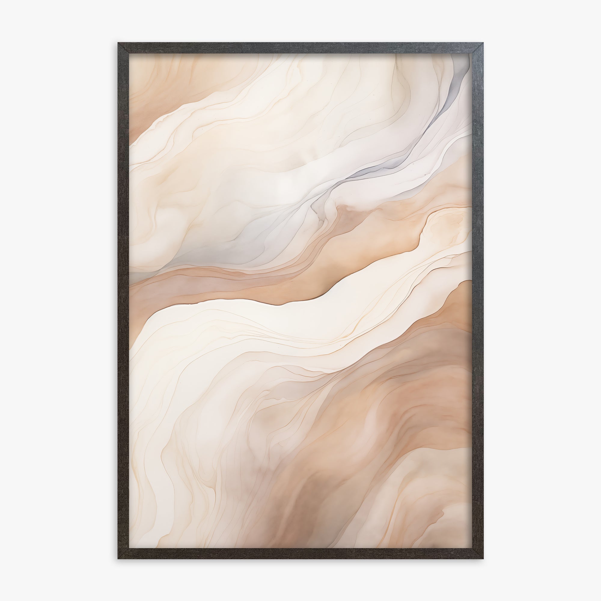 Liquid Strata, 70x100cm Framed Poster With Espresso Frame