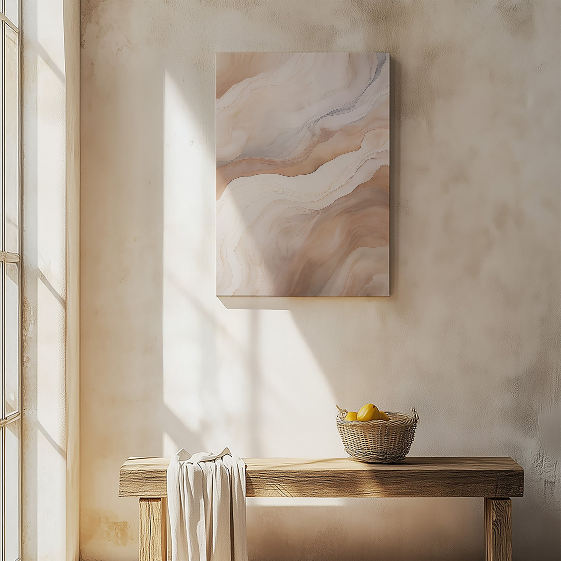 Design Concept No. 54 for Liquid Strata Modern Satin Canvas Poster Art