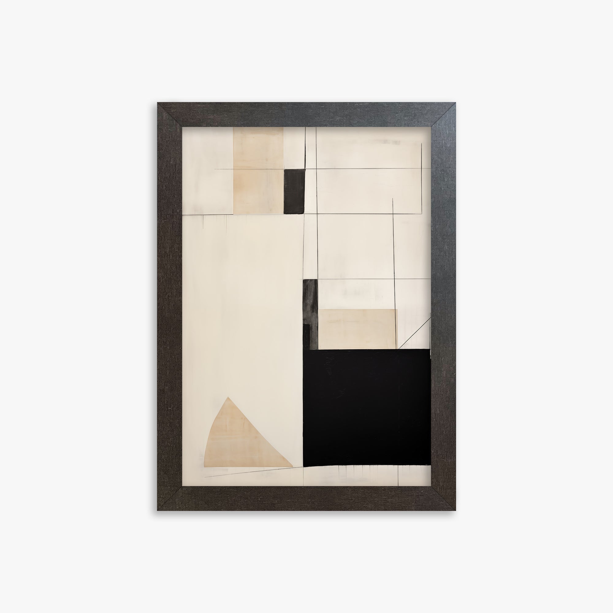 Urban Geometry, 21x30cm Framed Poster With Espresso Frame