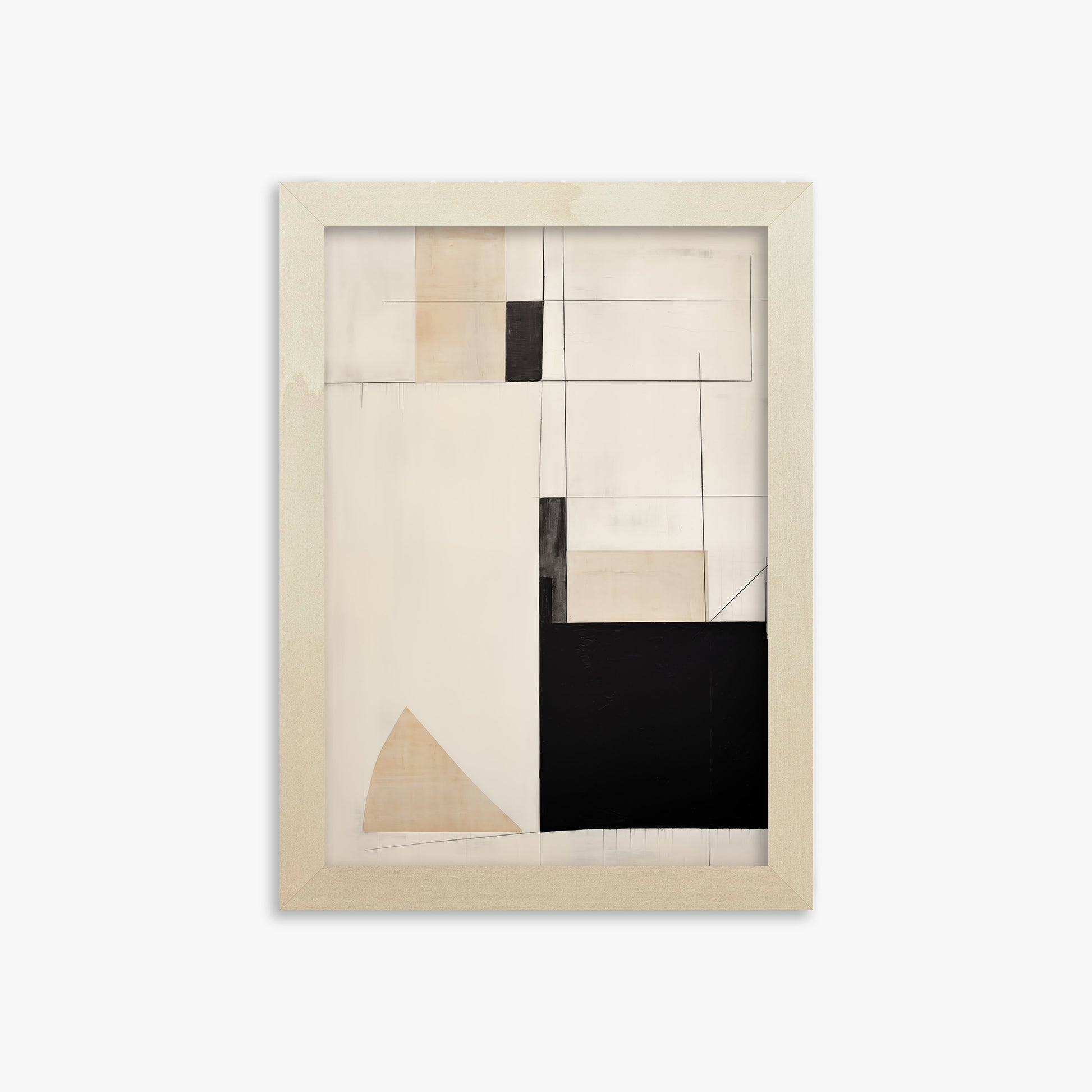 Urban Geometry, 21x30cm Framed Poster With Lime Wood Frame