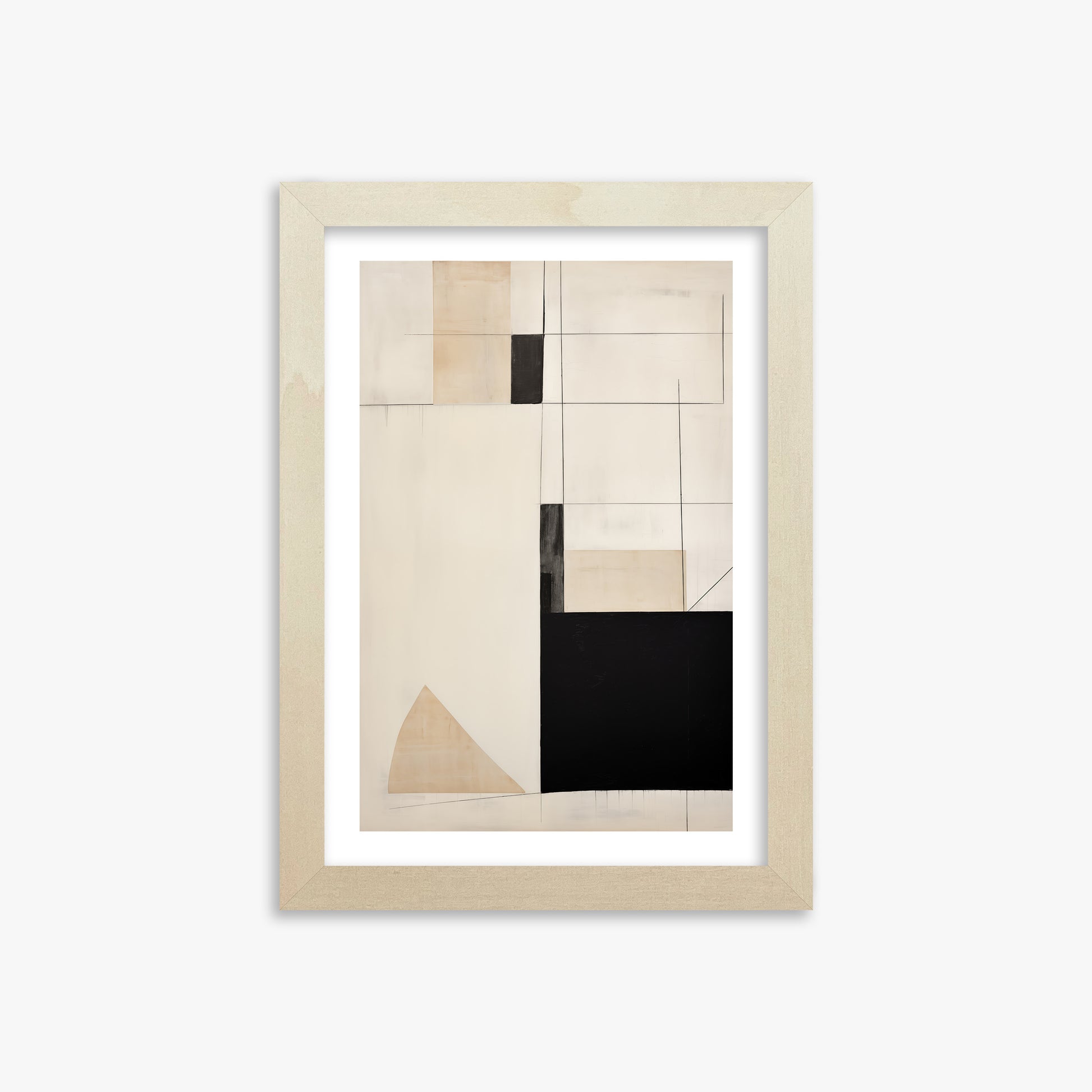 Urban Geometry, 21x30cm Framed Poster With Lime Wood Frame