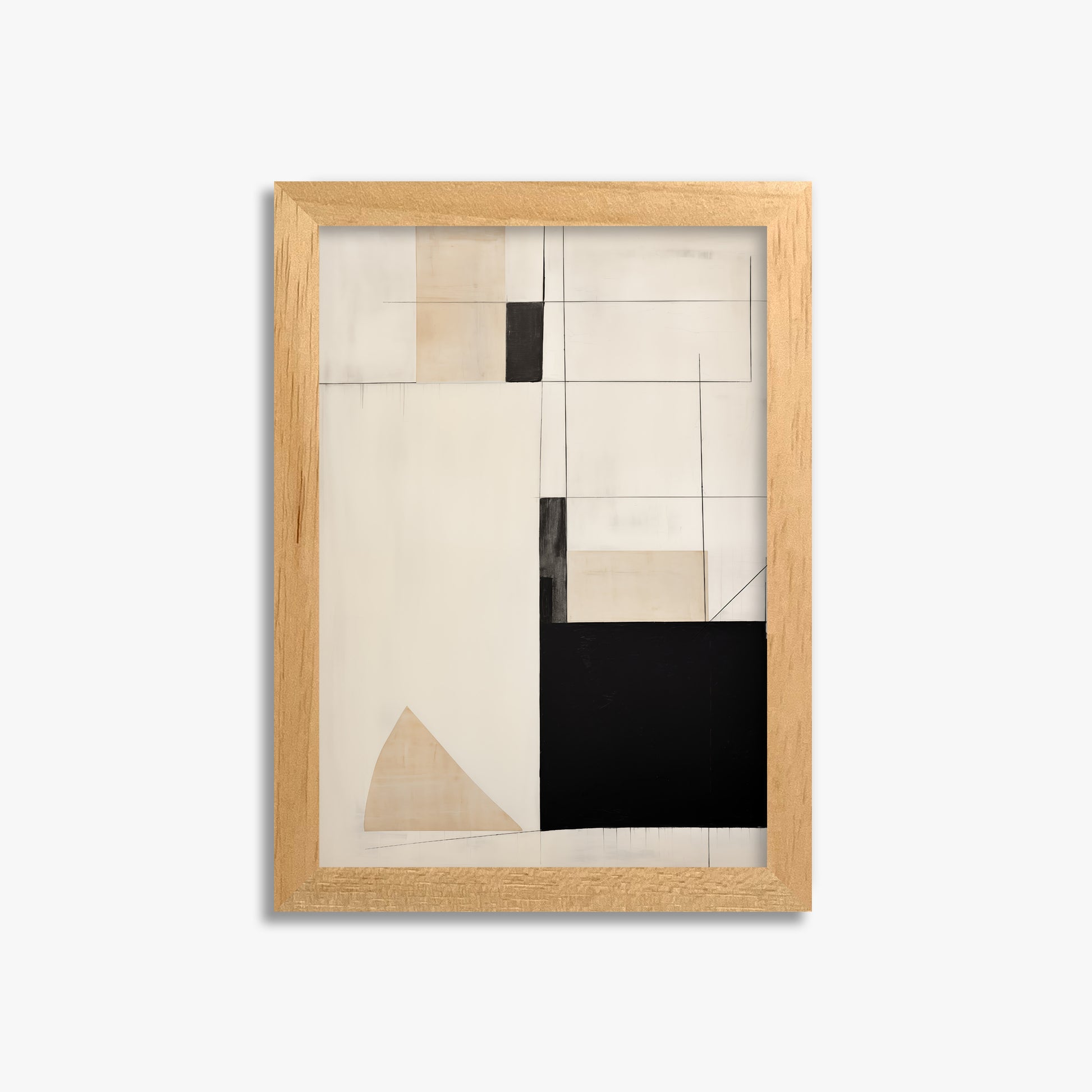 Urban Geometry, 21x30cm Framed Poster With Oak Frame