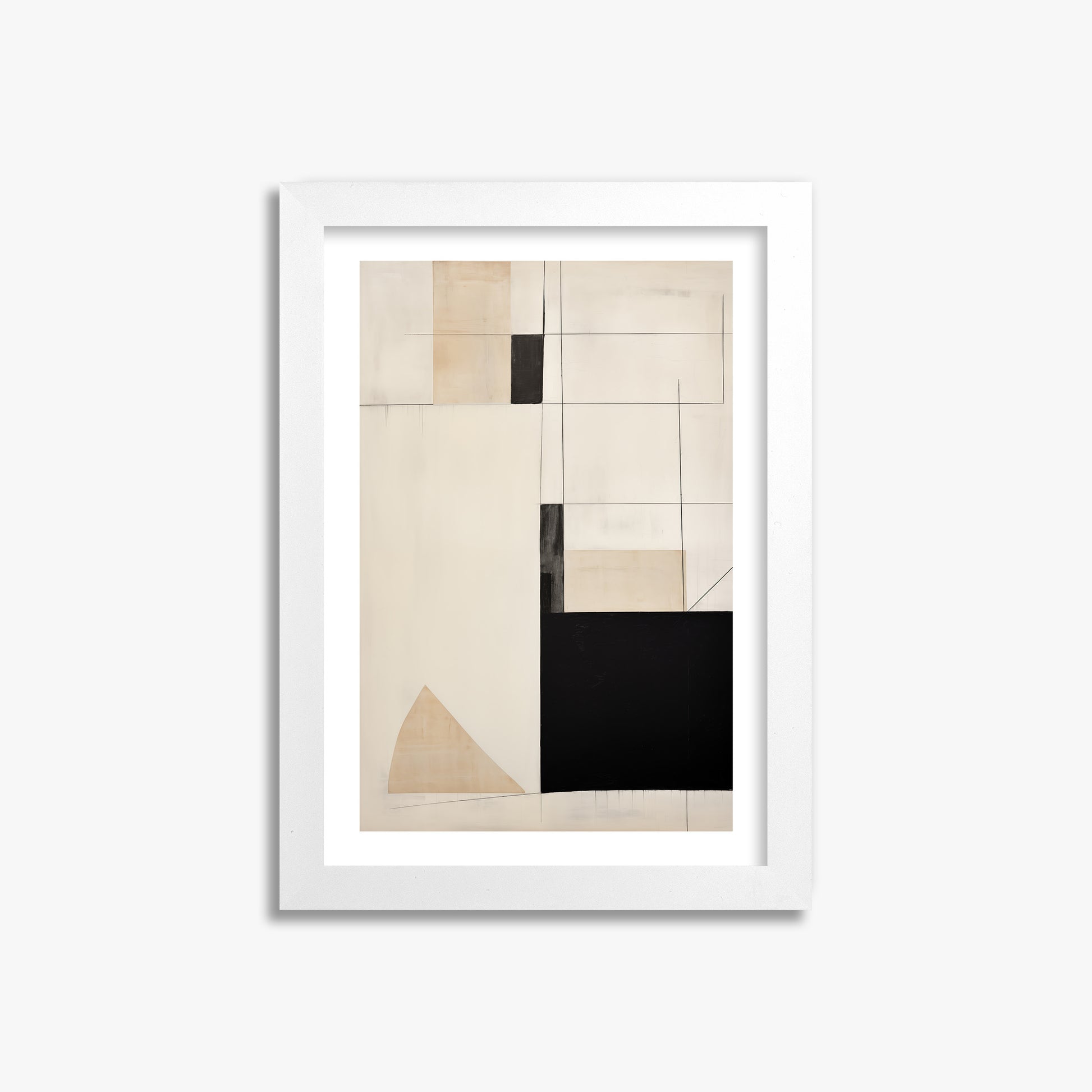 Urban Geometry, 21x30cm Framed Poster With White Frame
