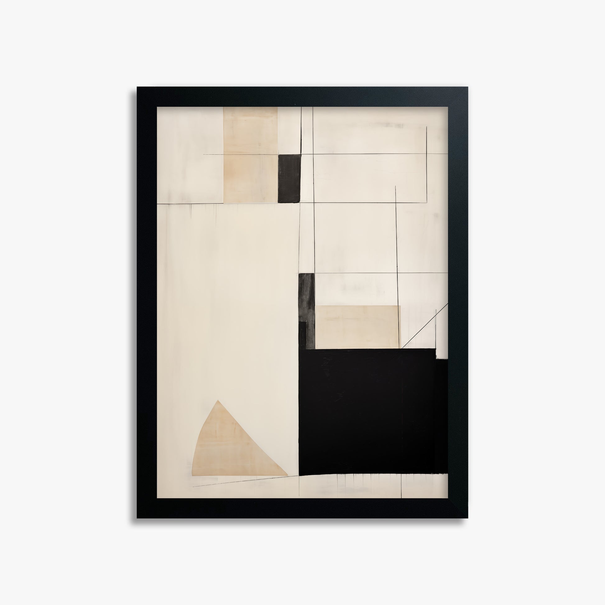 Urban Geometry, 30x40cm Framed Poster With Black Frame