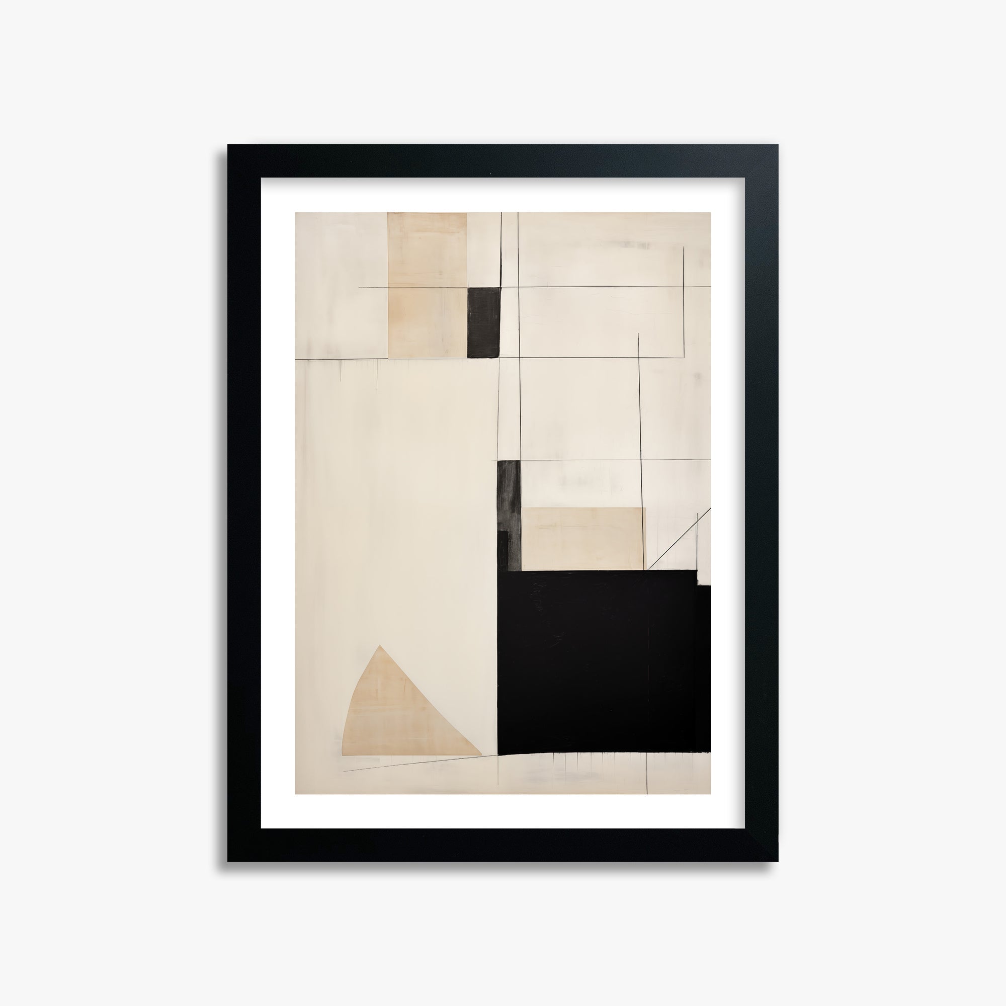 Urban Geometry, 30x40cm Framed Poster With Black Frame