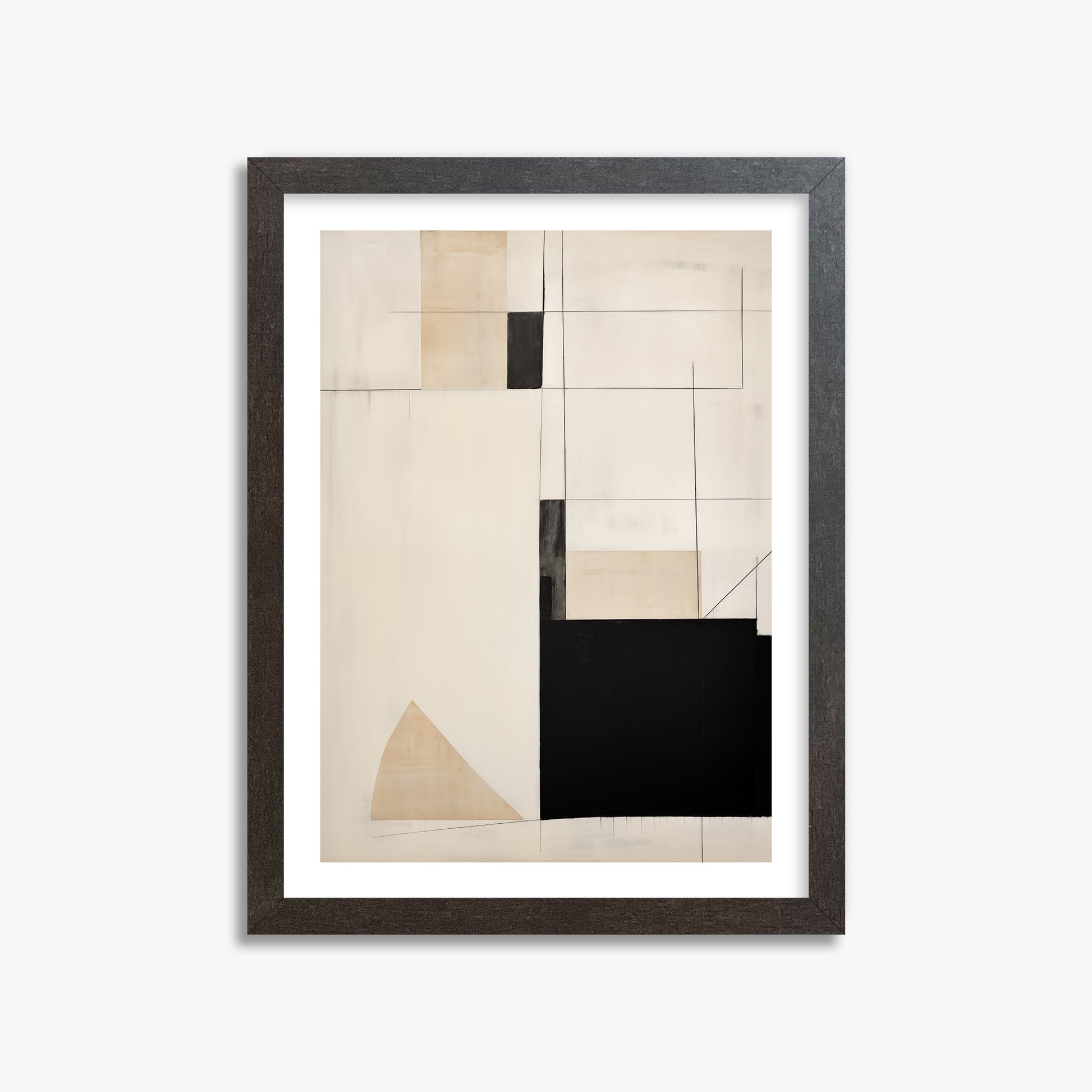 Urban Geometry, 30x40cm Framed Poster With Espresso Frame