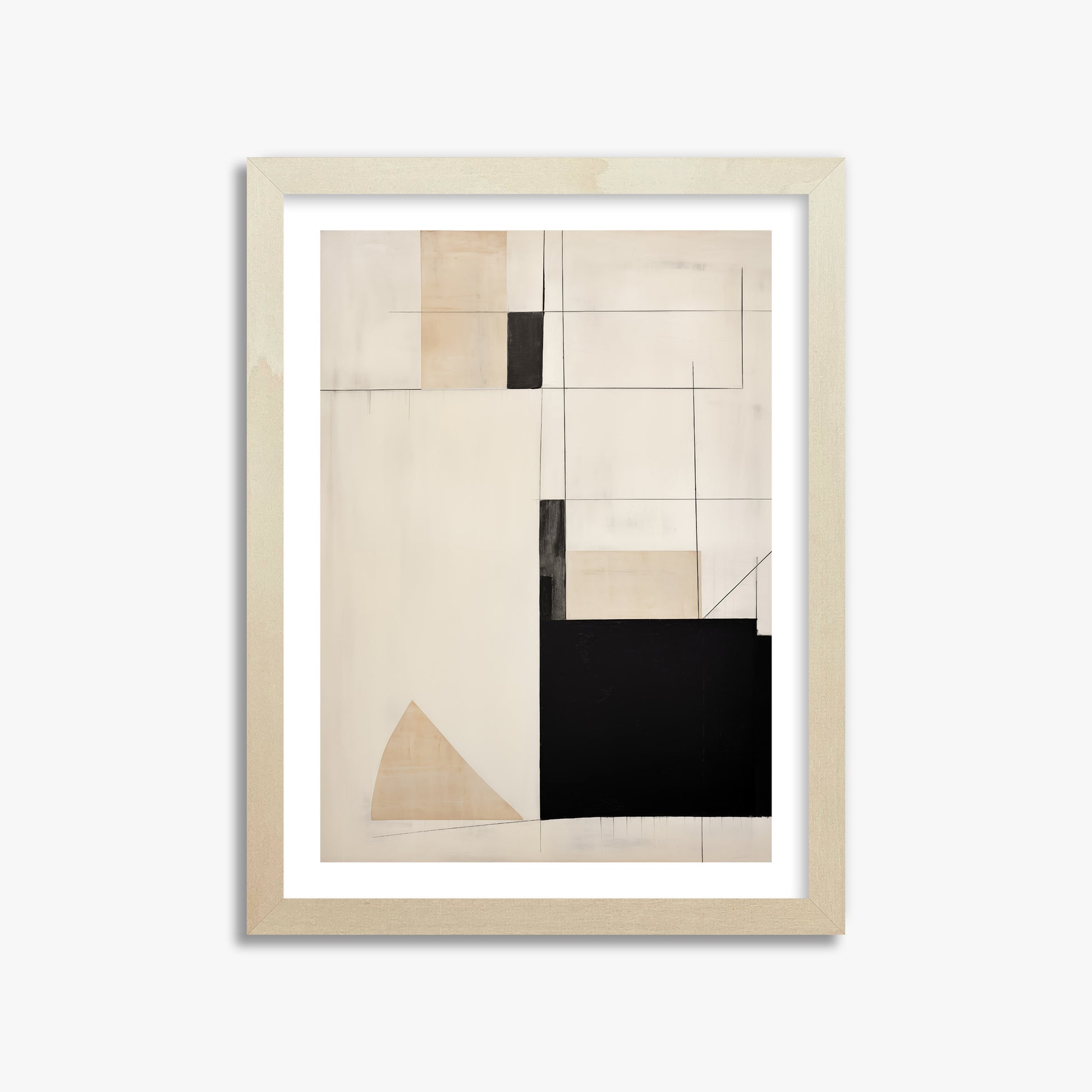Urban Geometry, 30x40cm Framed Poster With Lime Wood Frame