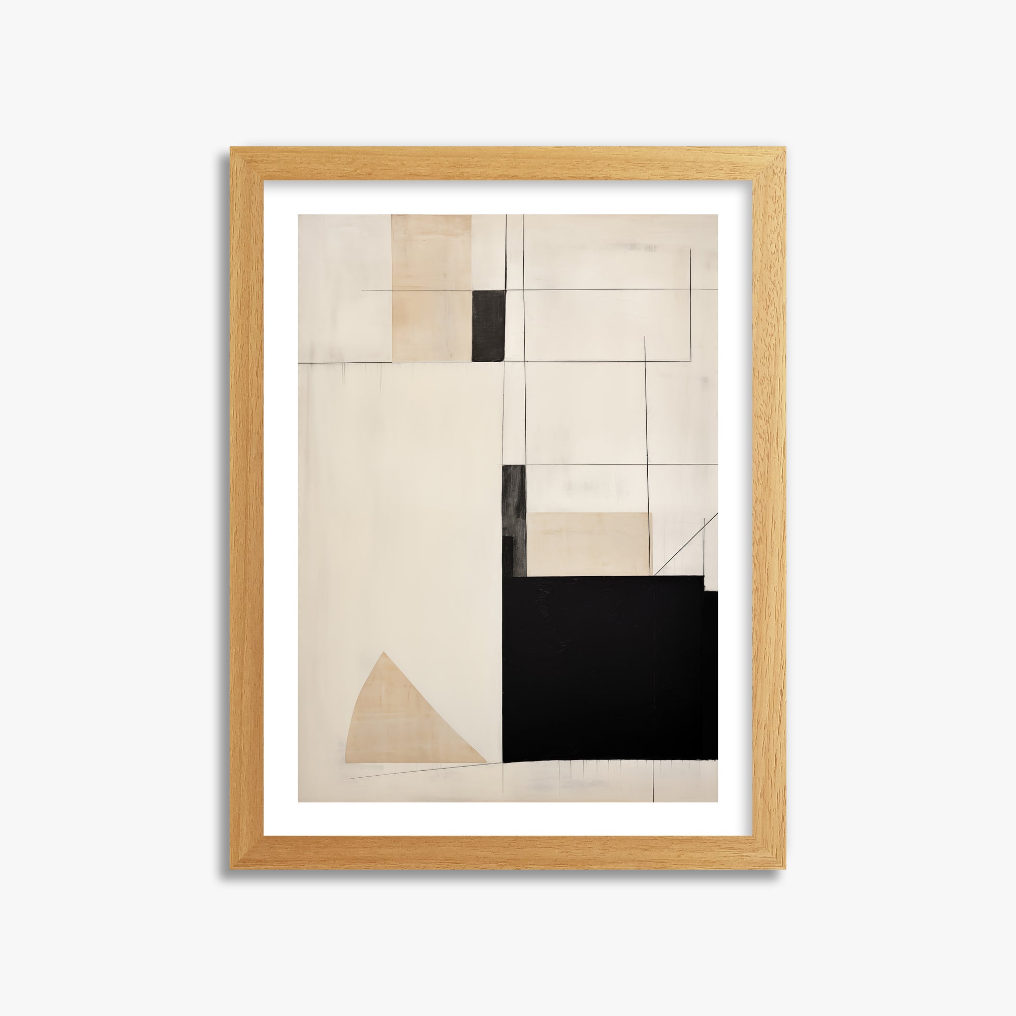Urban Geometry, 30x40cm Framed Poster With Oak Frame