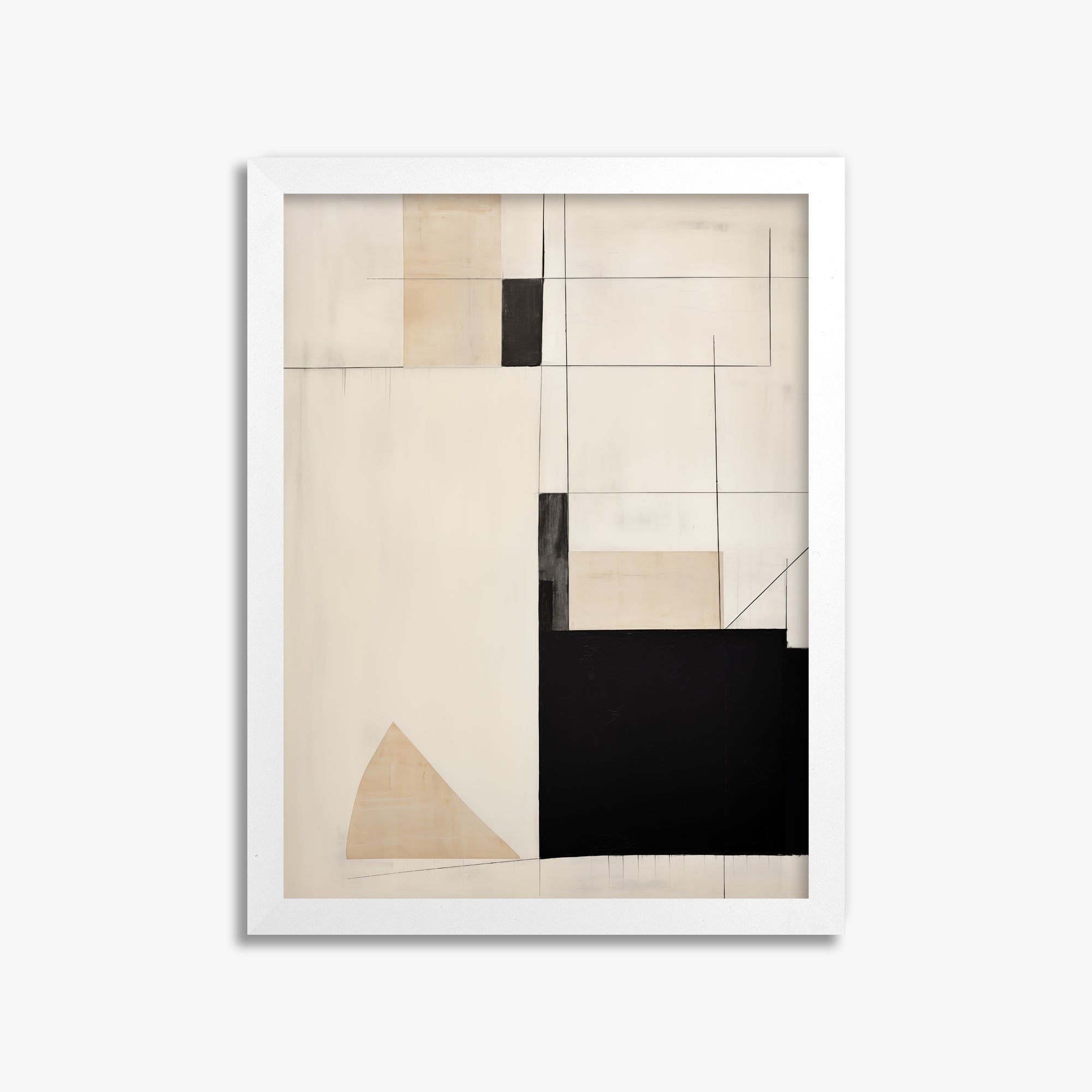 Urban Geometry, 30x40cm Framed Poster With White Frame