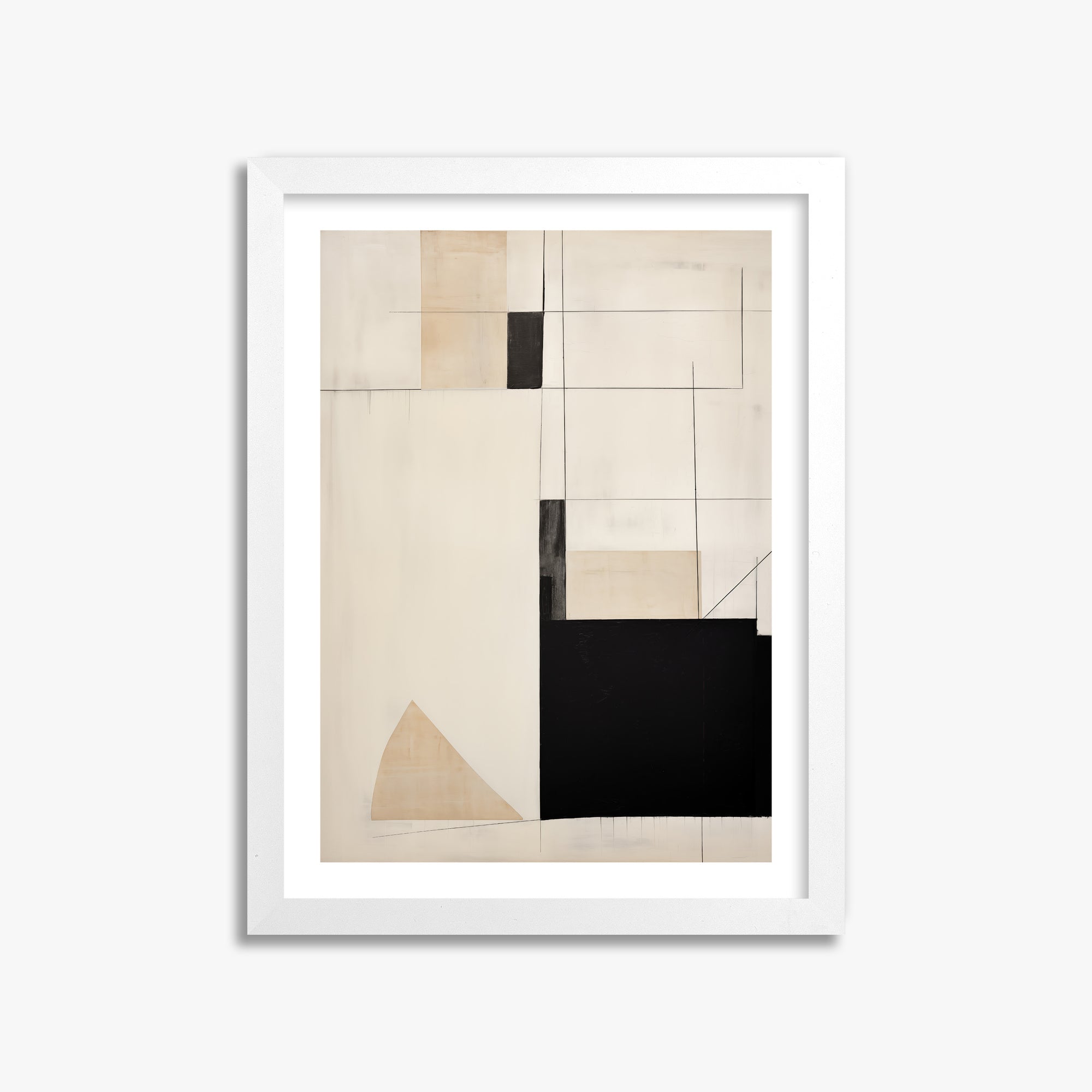 Urban Geometry, 30x40cm Framed Poster With White Frame