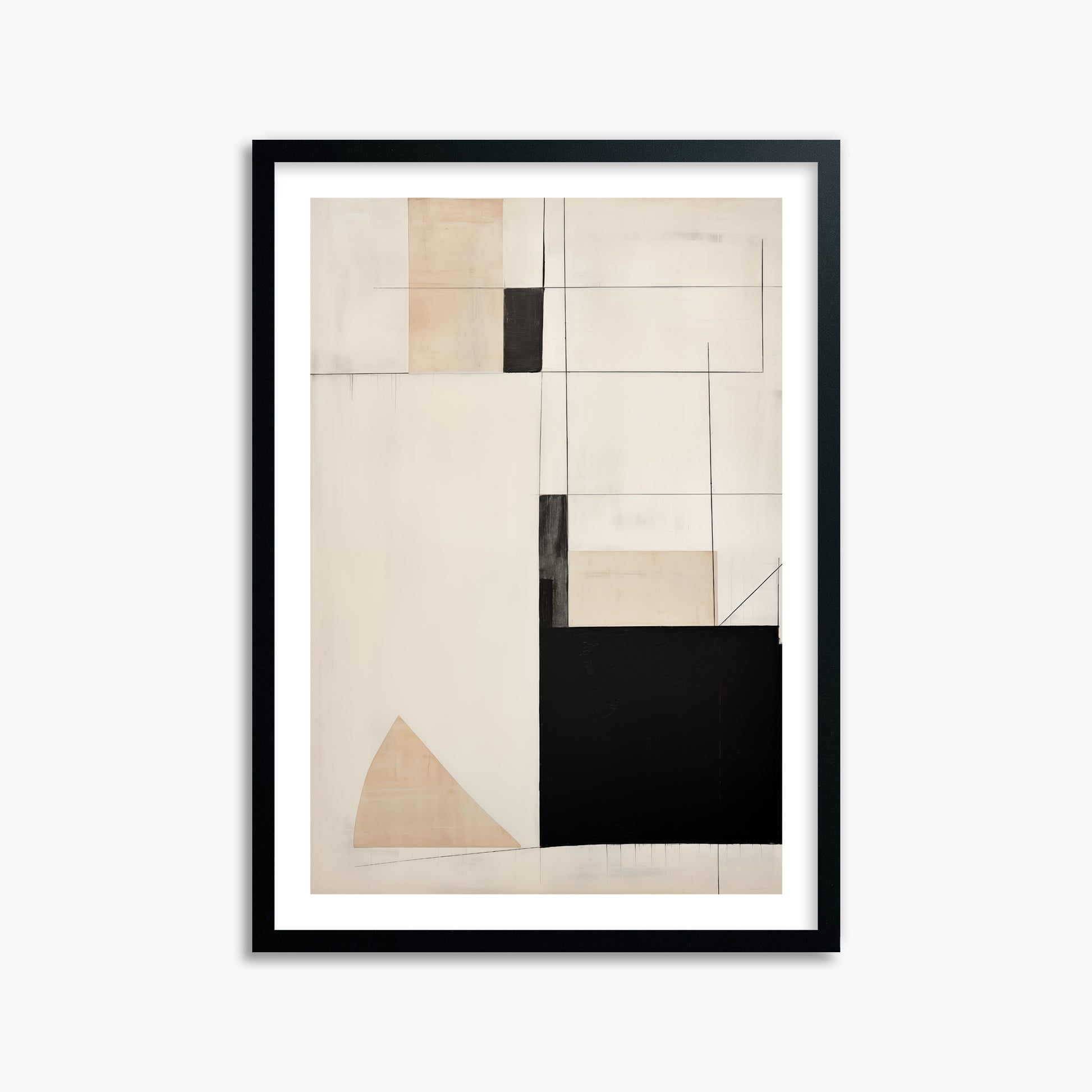 Urban Geometry, 50x70cm Framed Poster With Black Frame