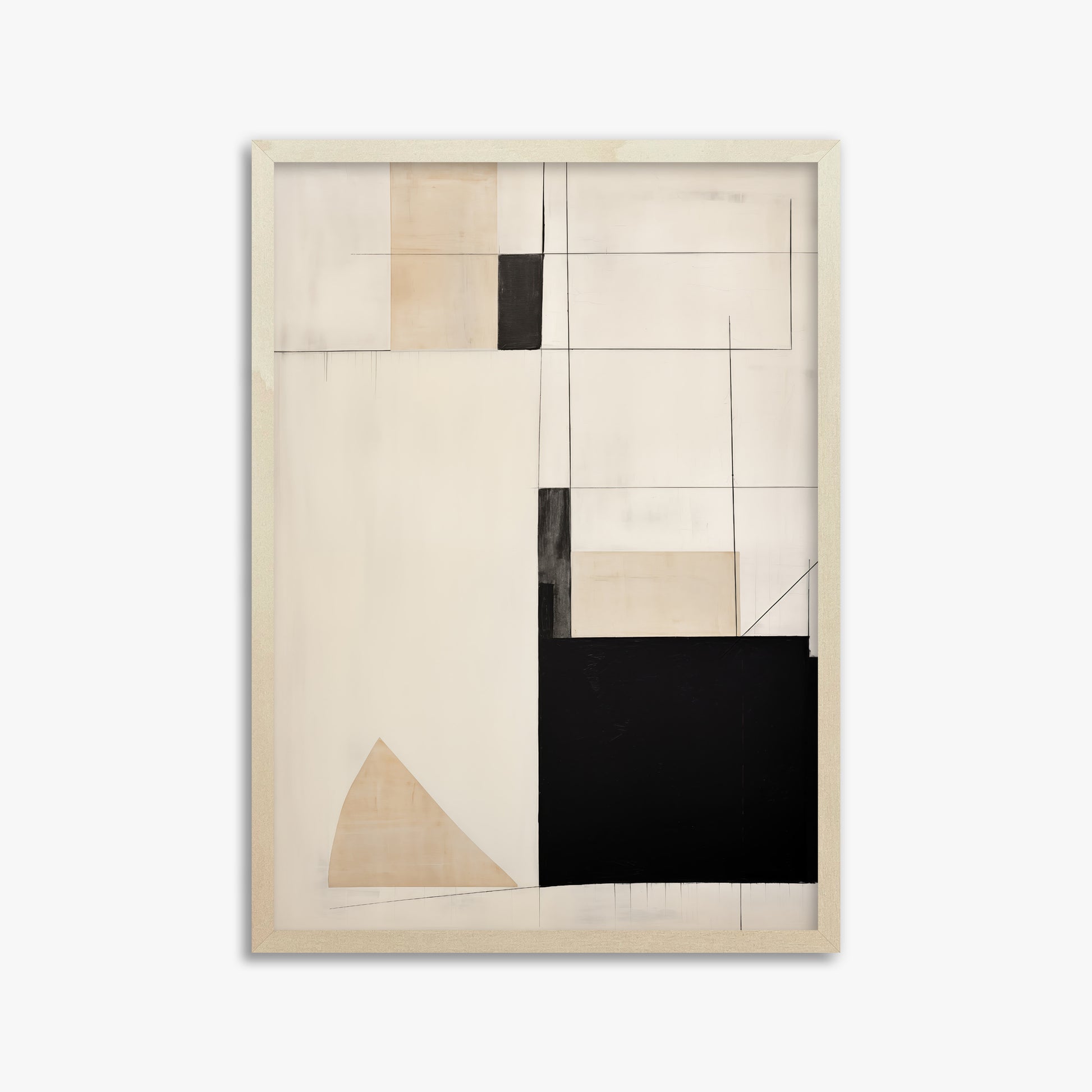 Urban Geometry, 50x70cm Framed Poster With Lime Wood Frame