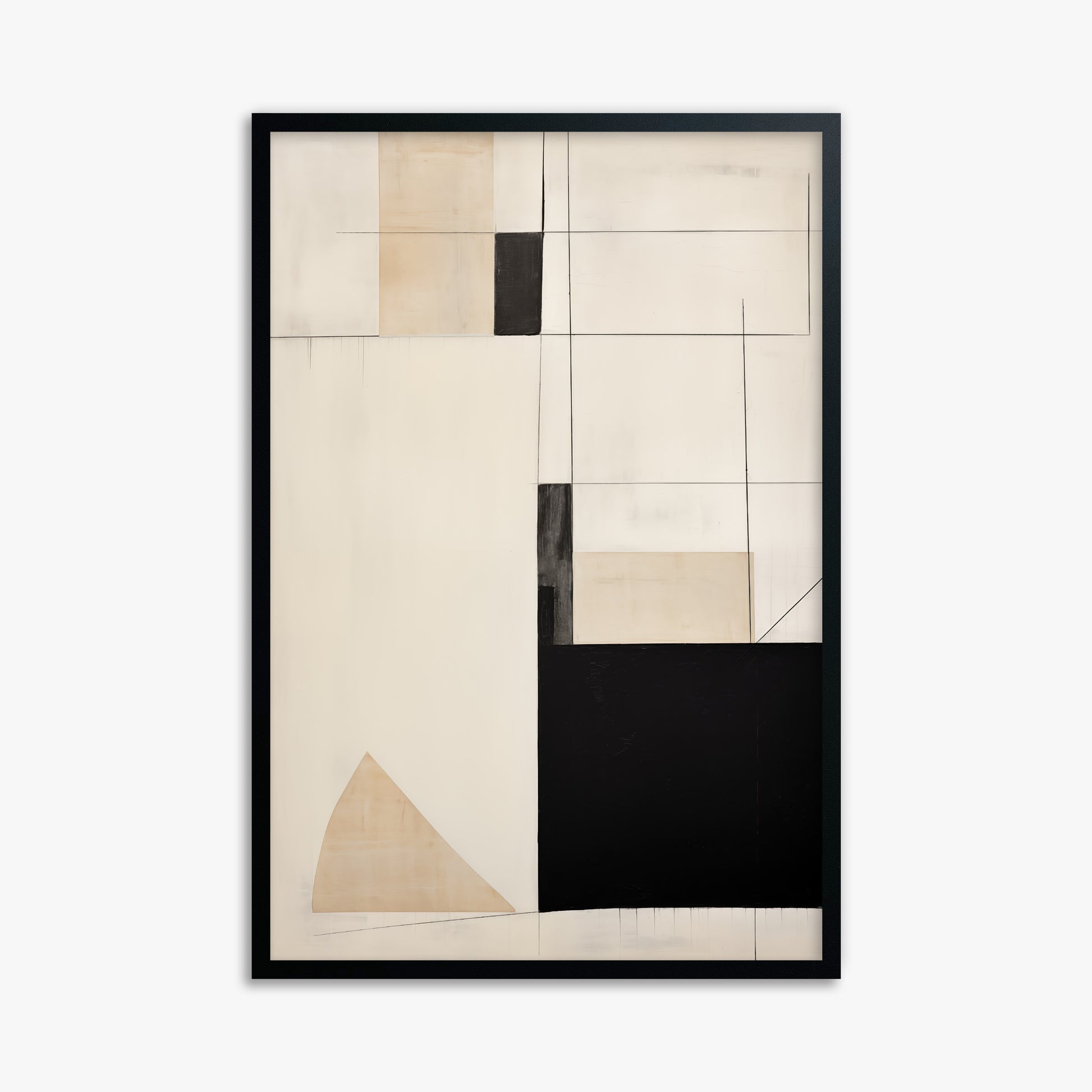 Urban Geometry, 61x91cm Framed Poster With Black Frame
