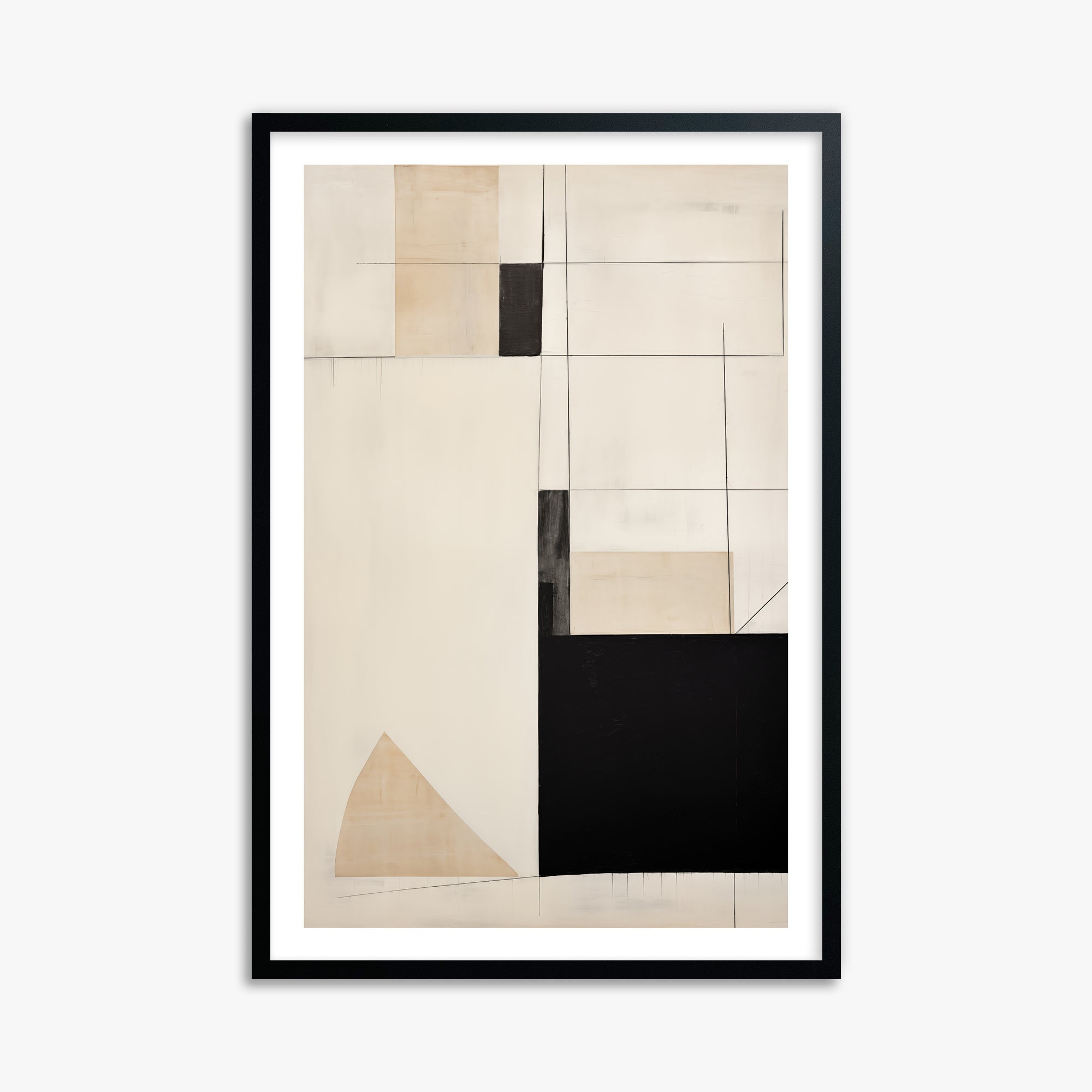 Urban Geometry, 61x91cm Framed Poster With Black Frame