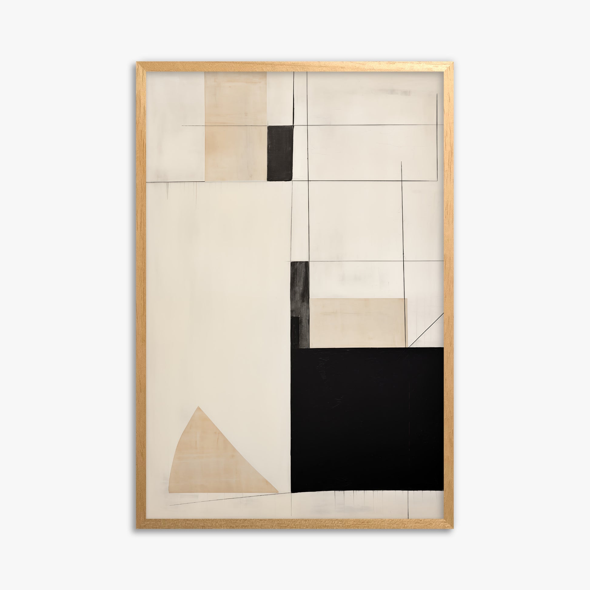 Urban Geometry, 61x91cm Framed Poster With Oak Frame