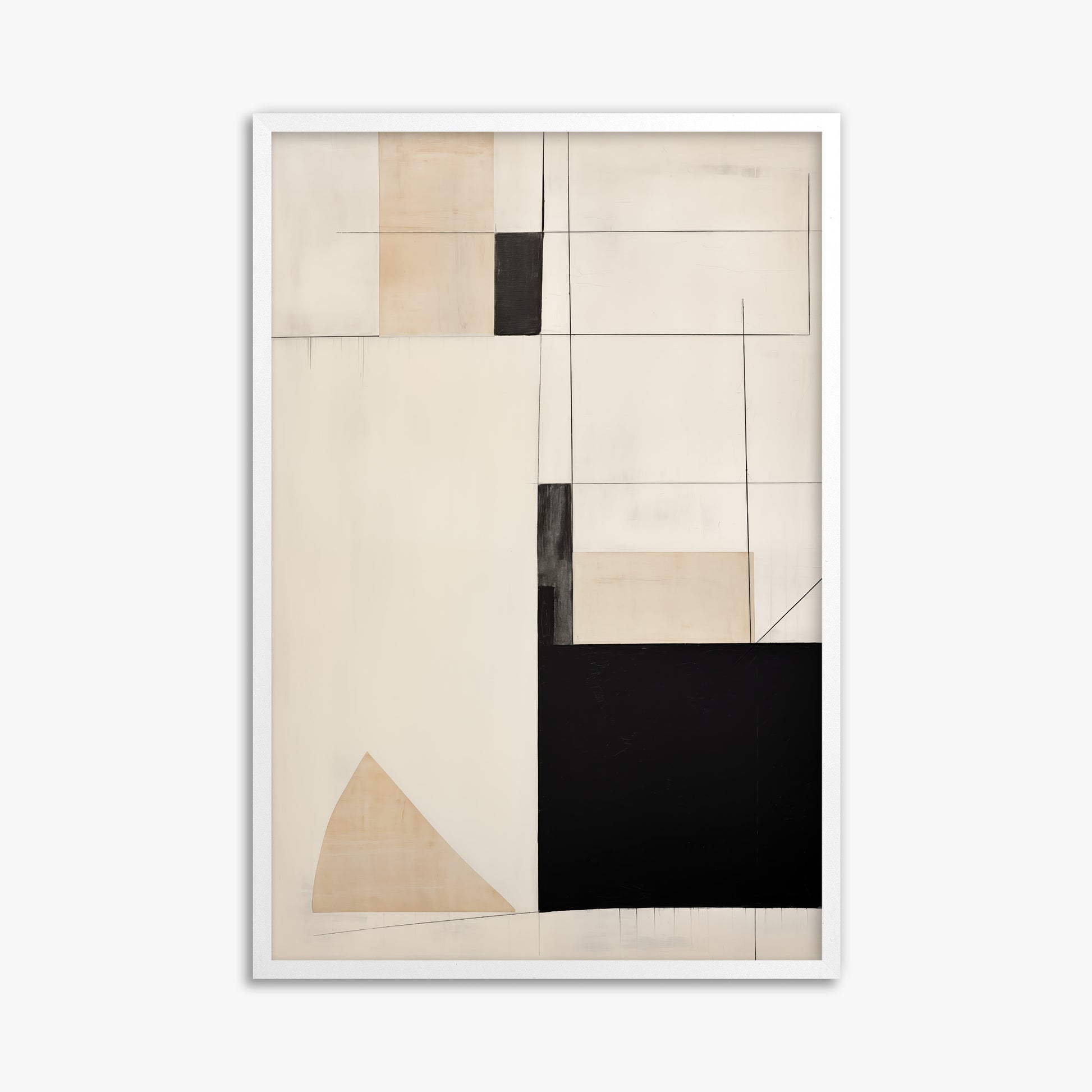 Urban Geometry, 61x91cm Framed Poster With White Frame
