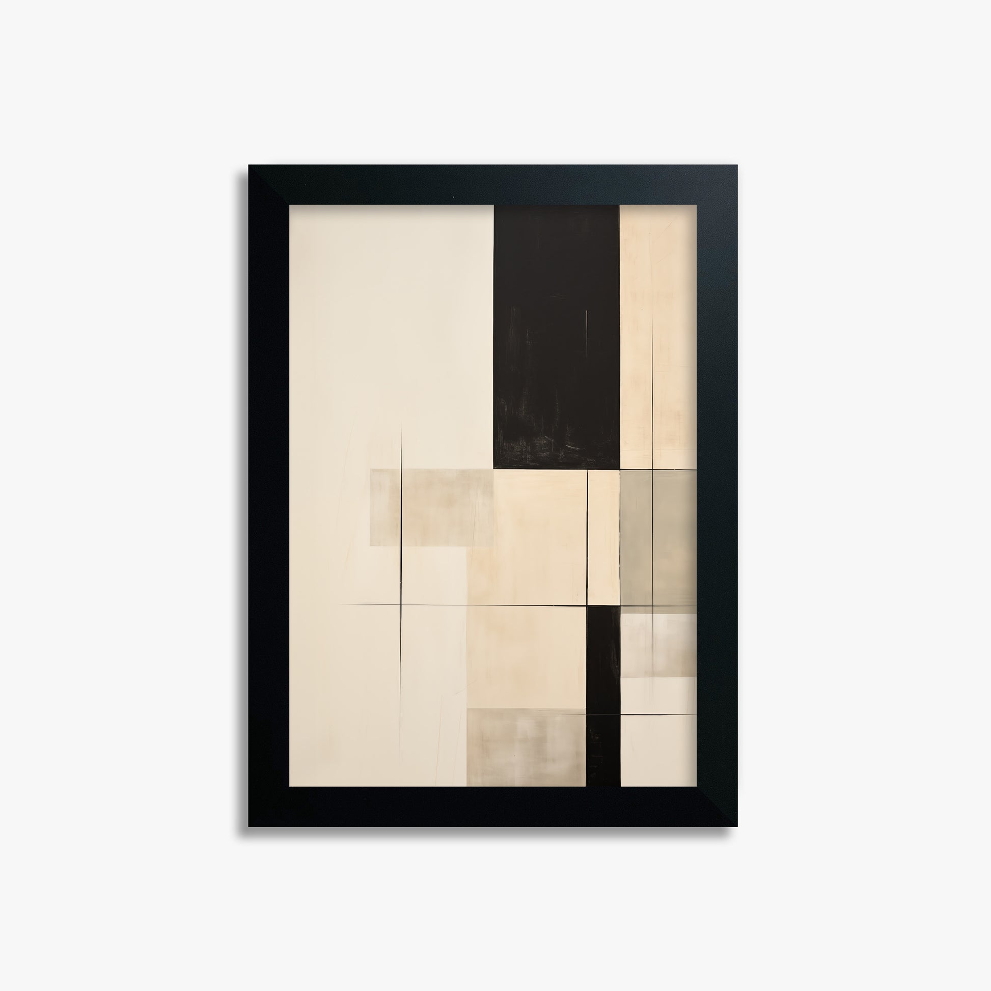 Monochrome Elegance, 21x30cm Framed Poster With Black Frame