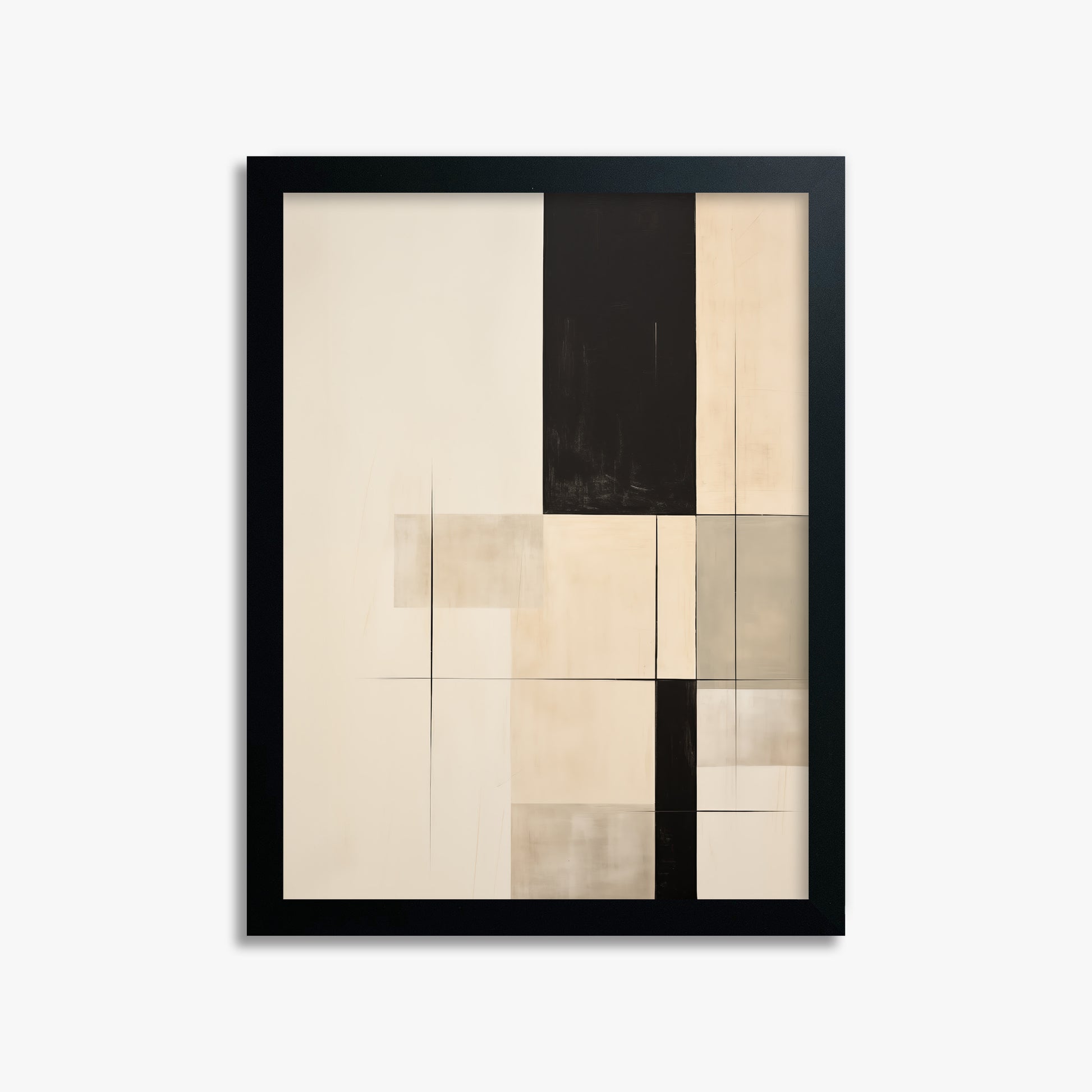 Monochrome Elegance, 30x40cm Framed Poster With Black Frame