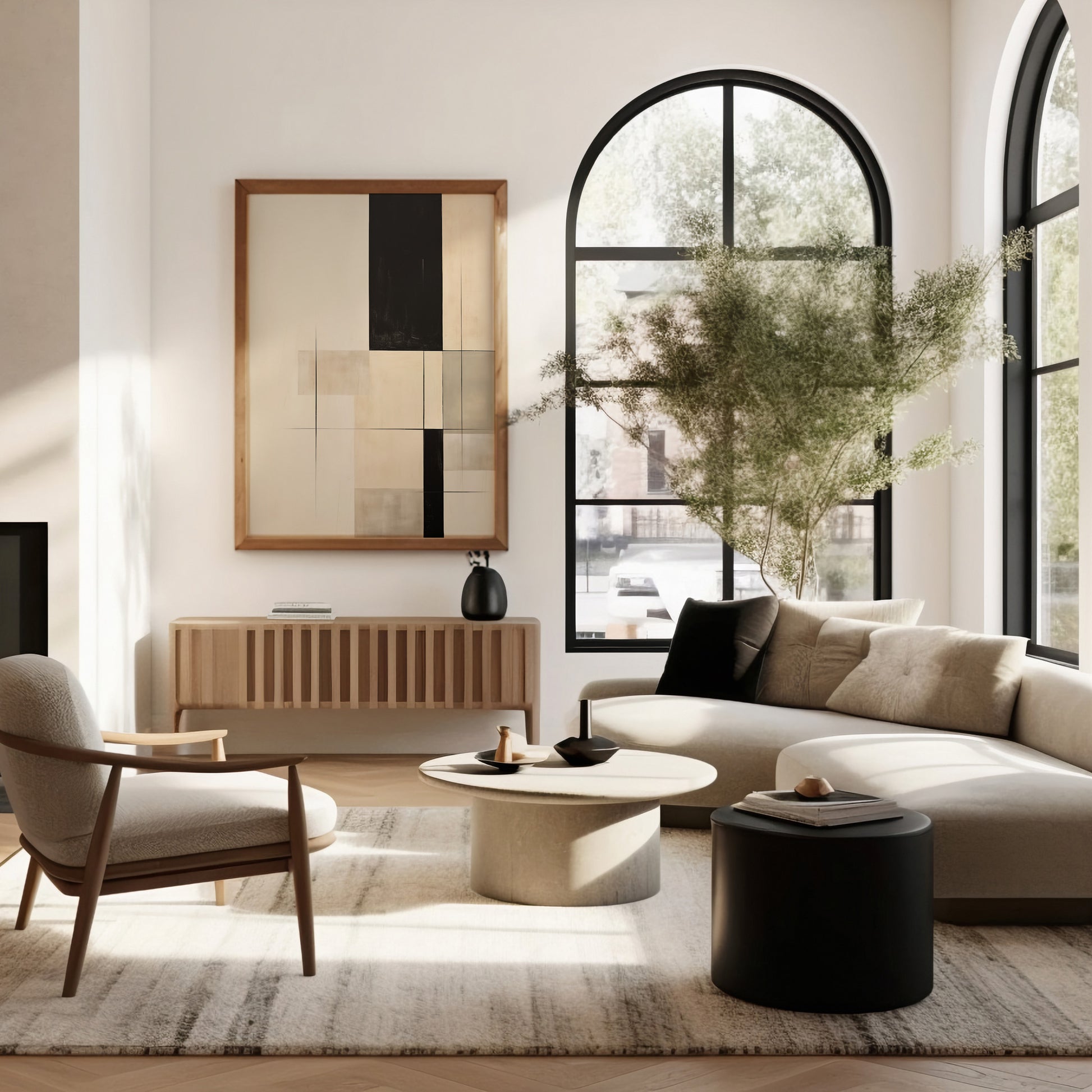 Design Concept No. 40 for Monochrome Elegance Modern Poster Art