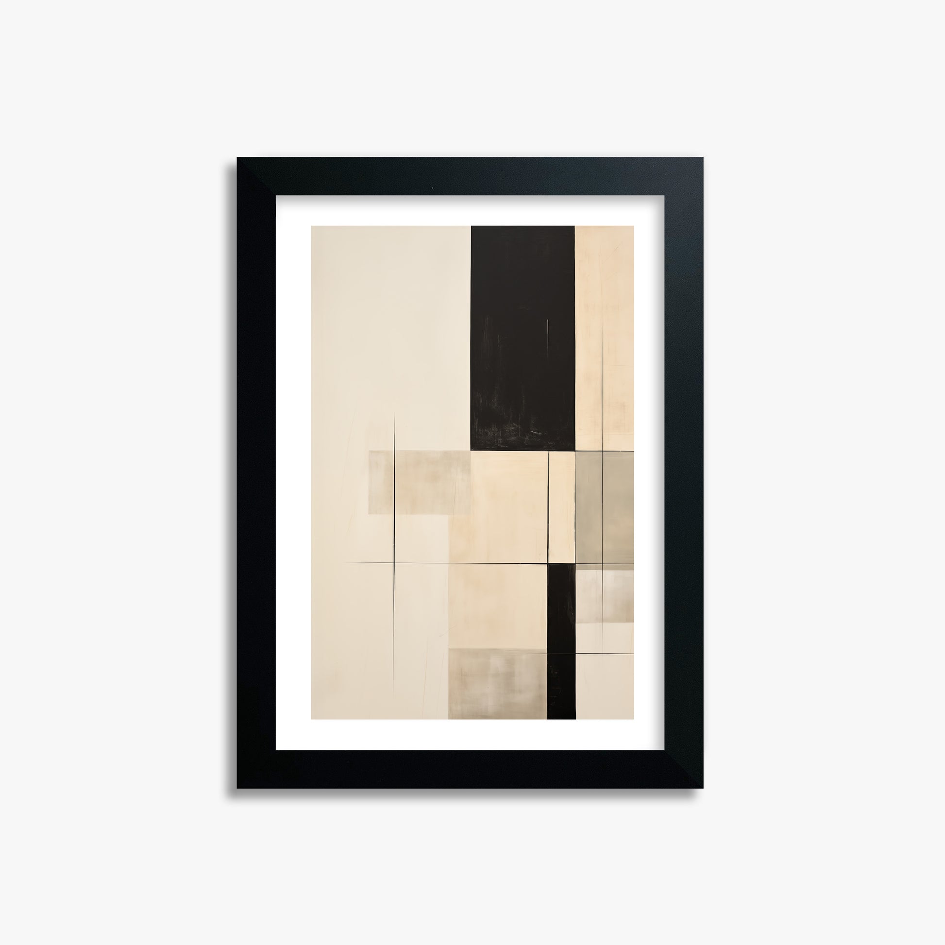 Monochrome Elegance, 21x30cm Black Framed Art Reproduction