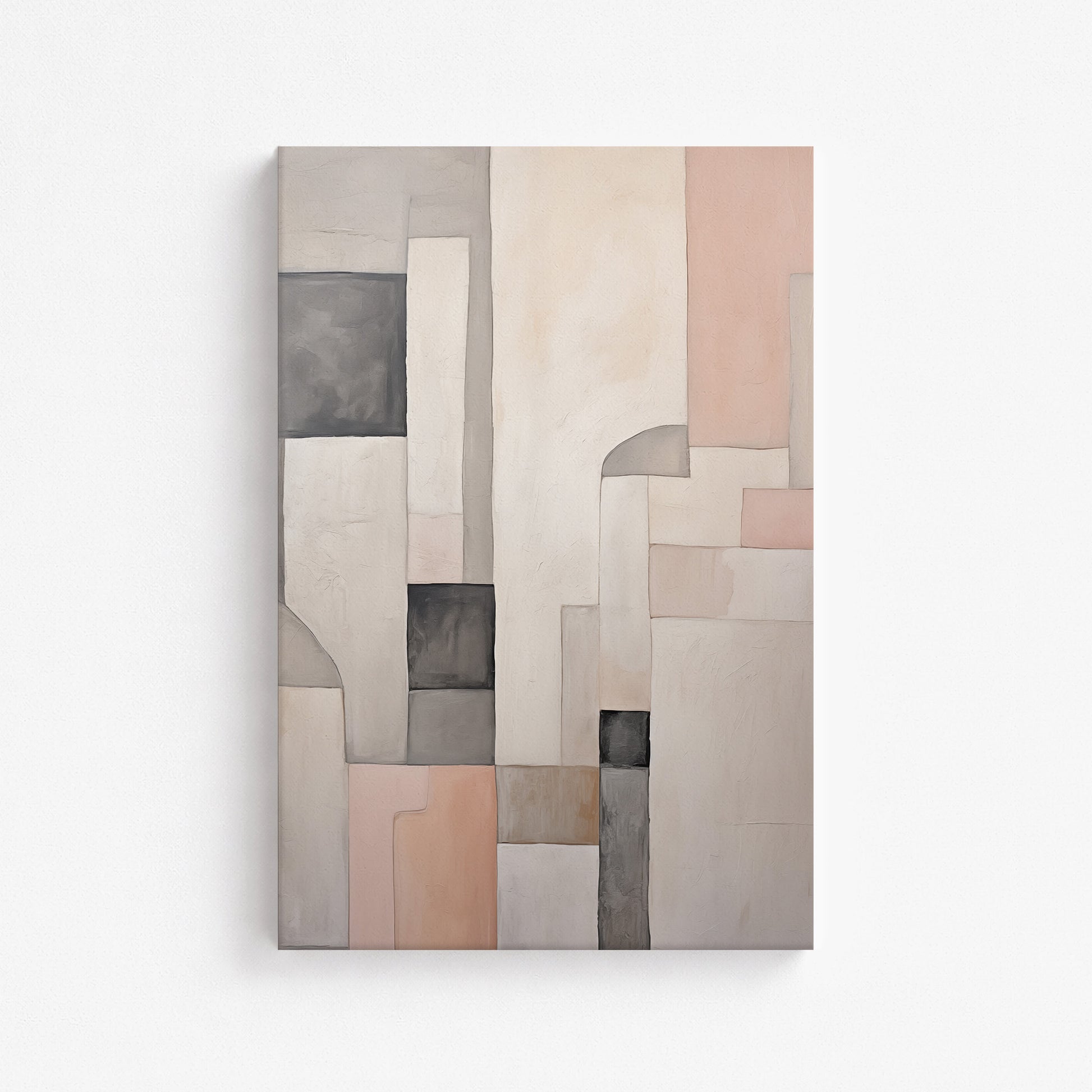 Whispering Blocks, 61x91cm Satin Canvas Poster