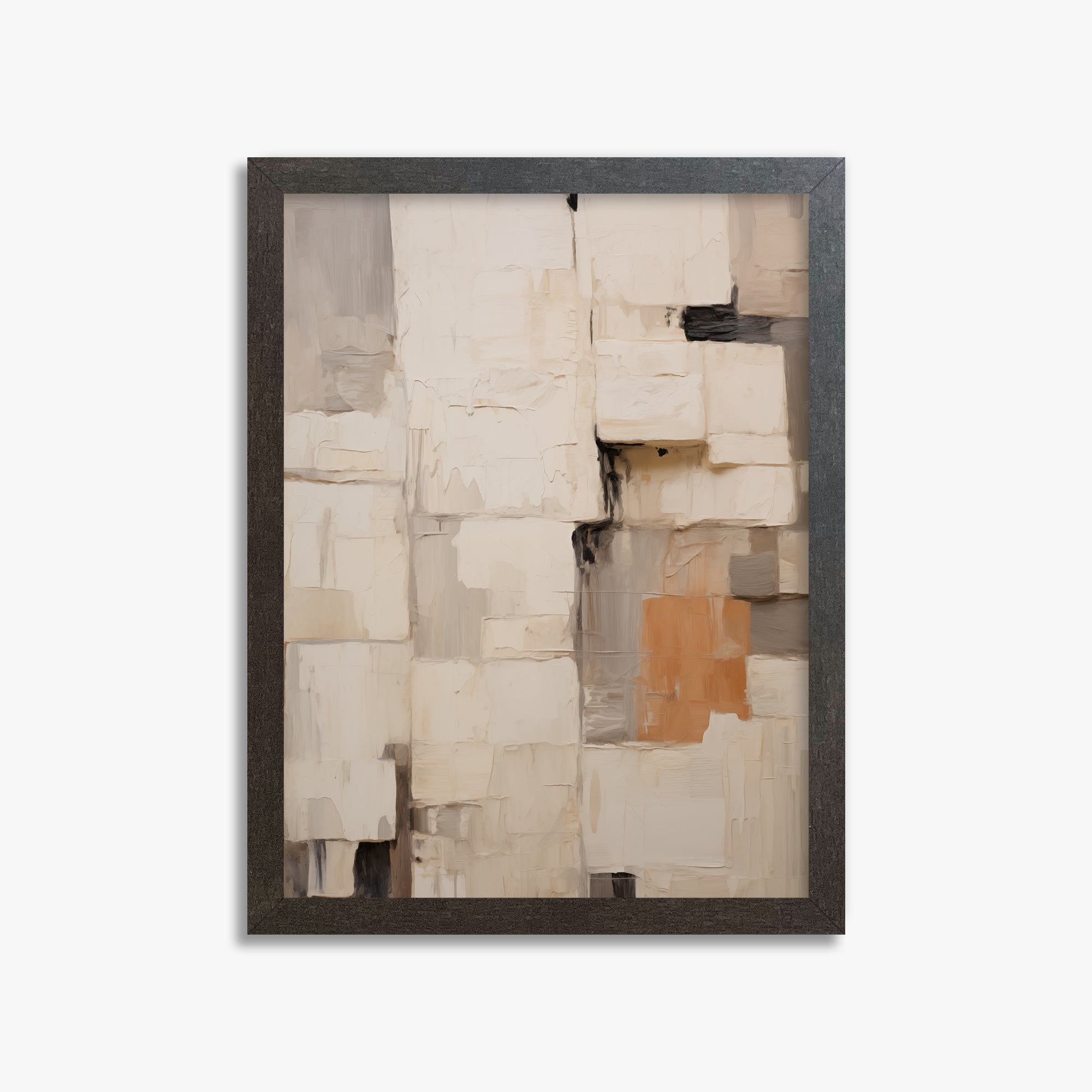 Urban Fragments, 30x40cm Framed Poster With Espresso Frame