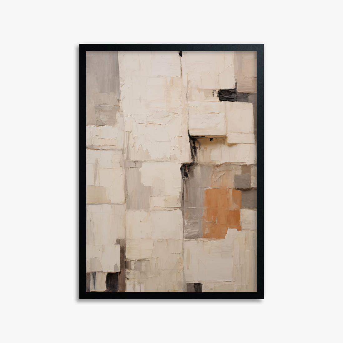 Urban Fragments, 50x70cm Framed Poster With Black Frame