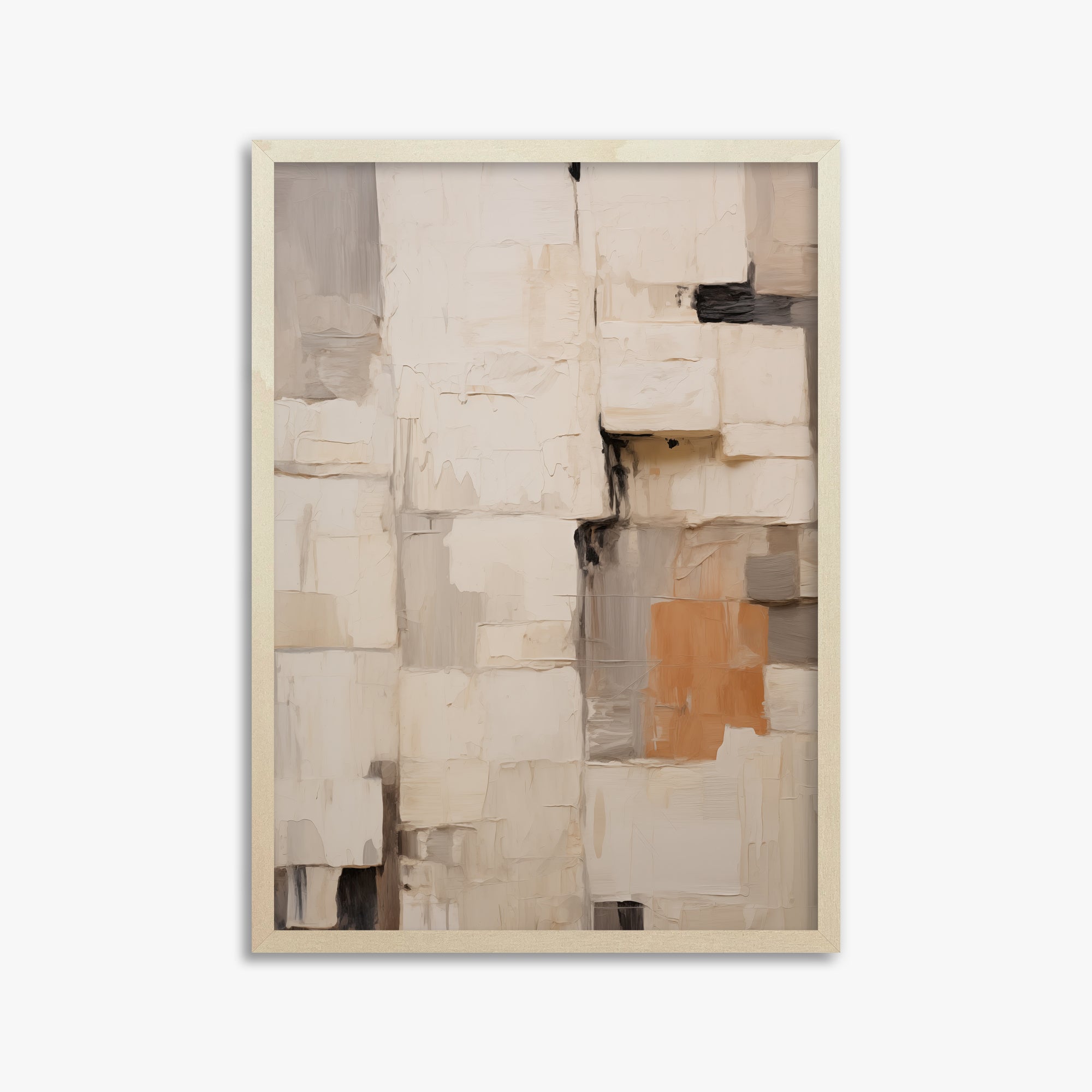Urban Fragments, 50x70cm Framed Poster With Lime Wood Frame
