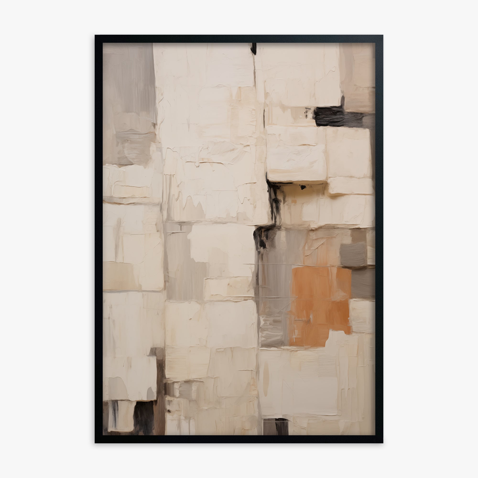 Urban Fragments, Black Framed Poster With Black Frame