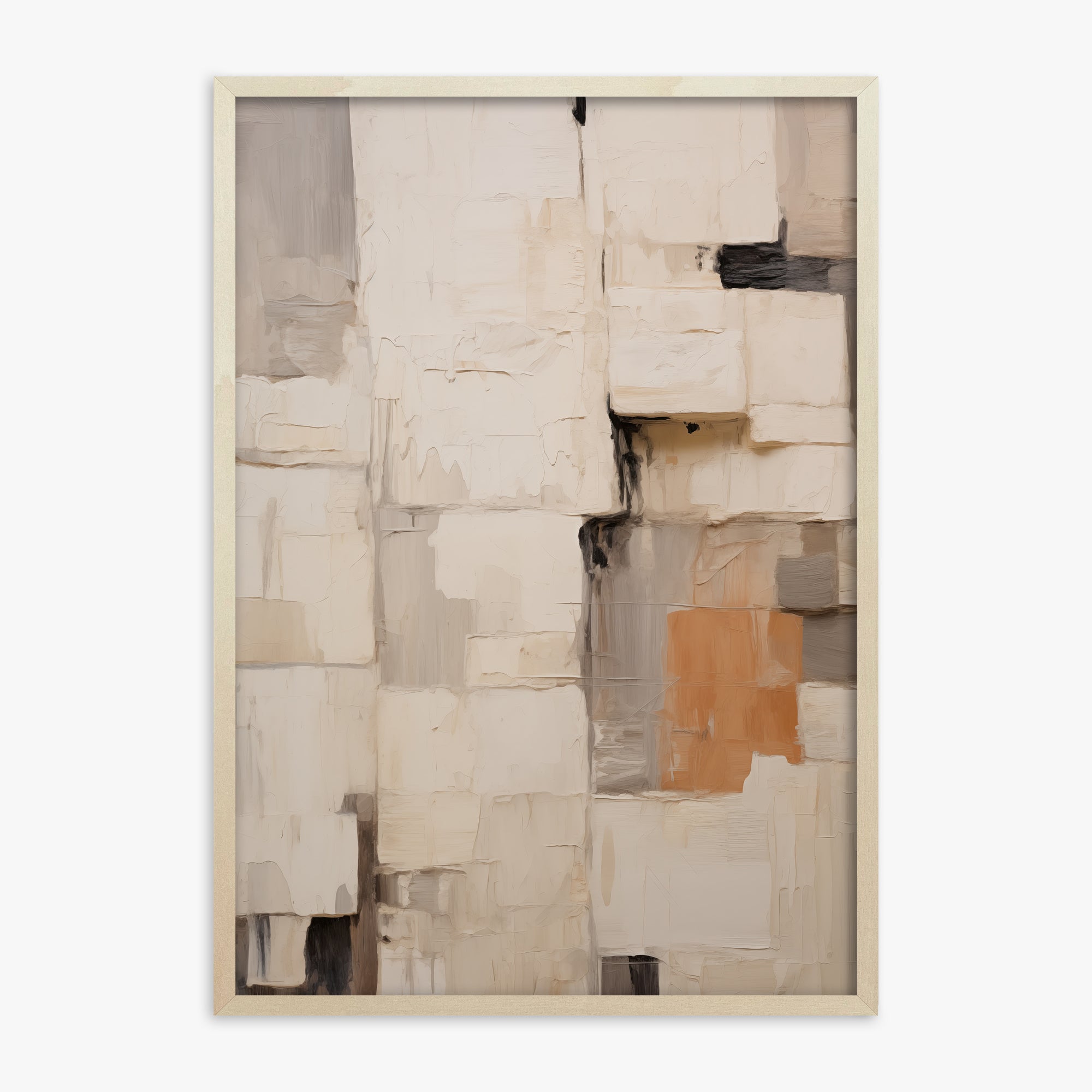Urban Fragments, 70x100cm Framed Poster With Lime Wood Frame