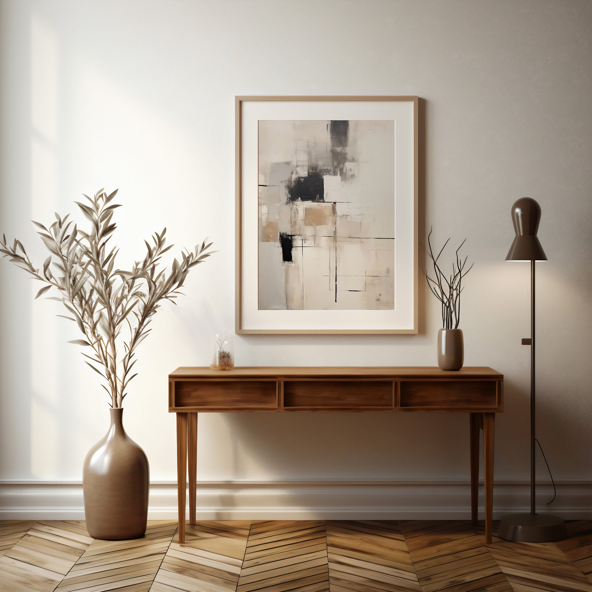 Design Concept No. 37 for Fractured Grid Modern Poster Art