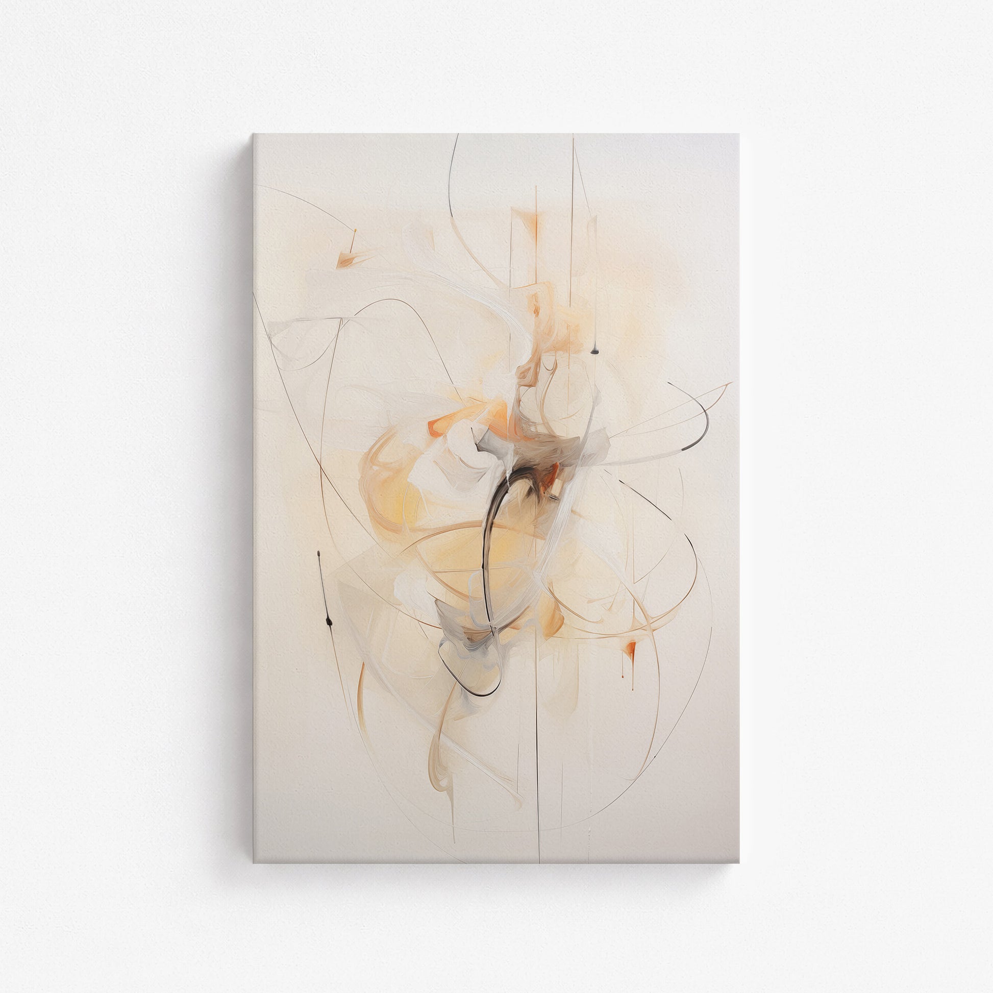 Golden Whirl, 61x91cm Satin Canvas Art Reproduction