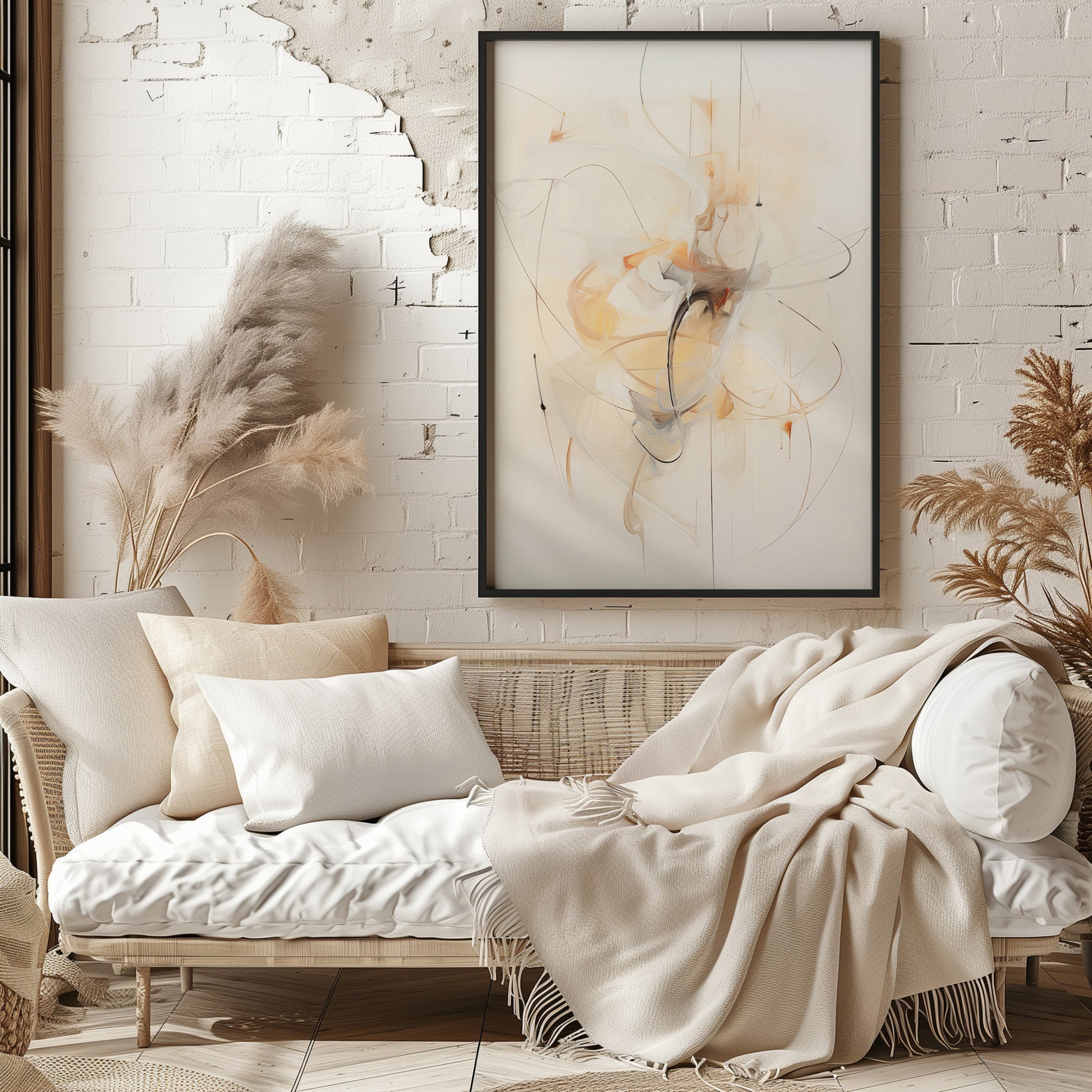 Design Concept No. 29 for Golden Whirl Modern Poster Art