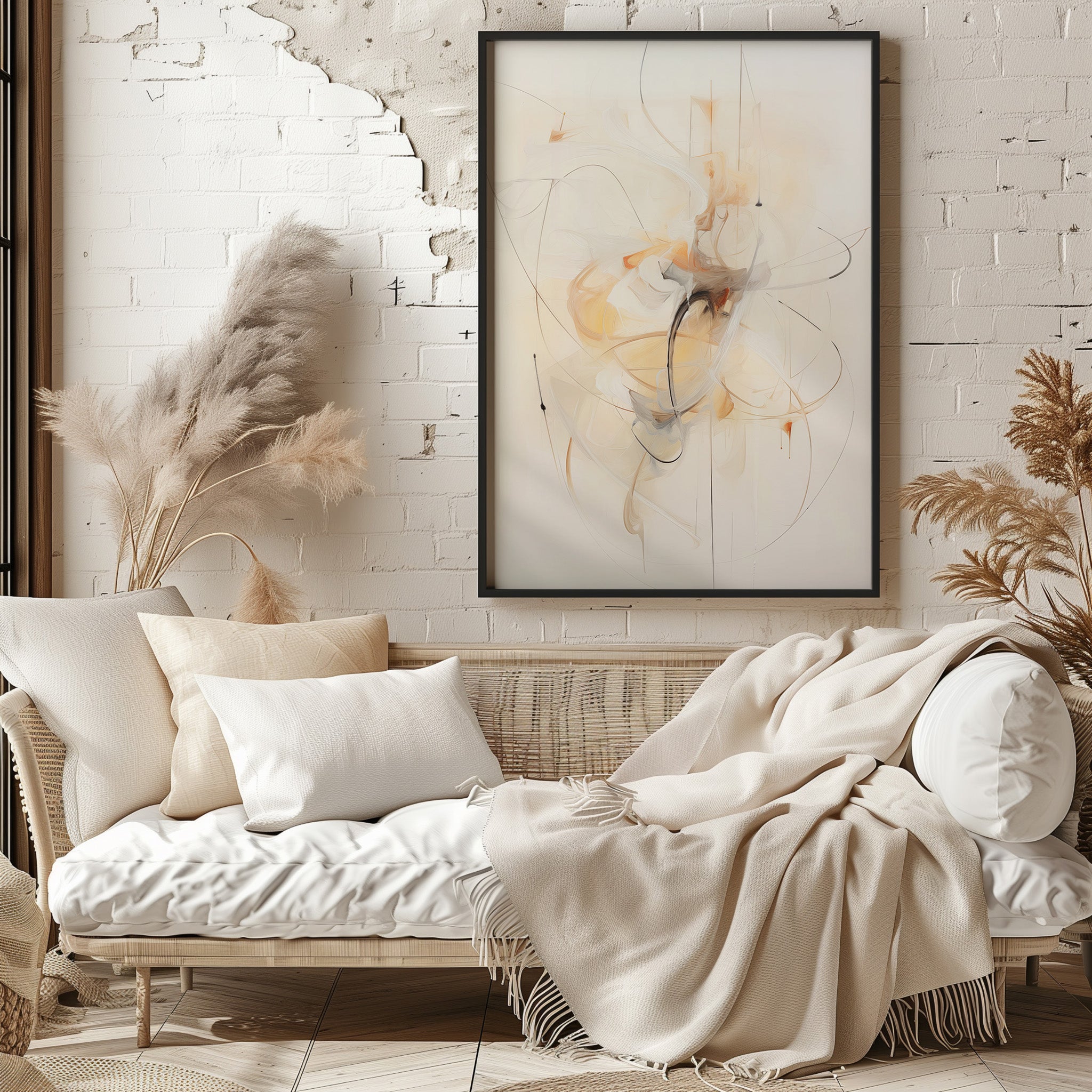 Design Concept No. 29 for Golden Whirl Modern Poster Art
