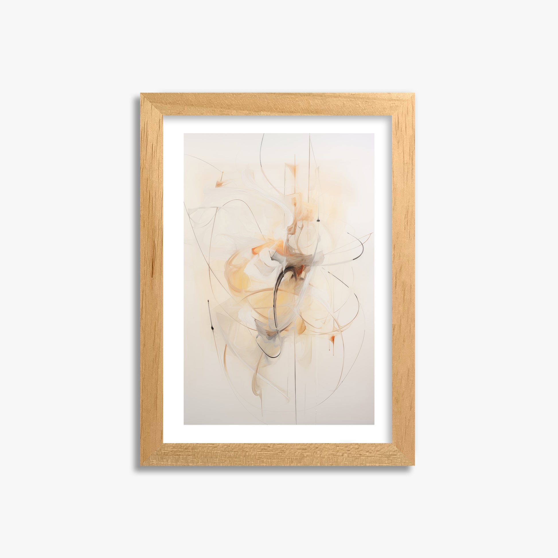 Golden Whirl, 21x30cm Oak Framed Art Reproduction