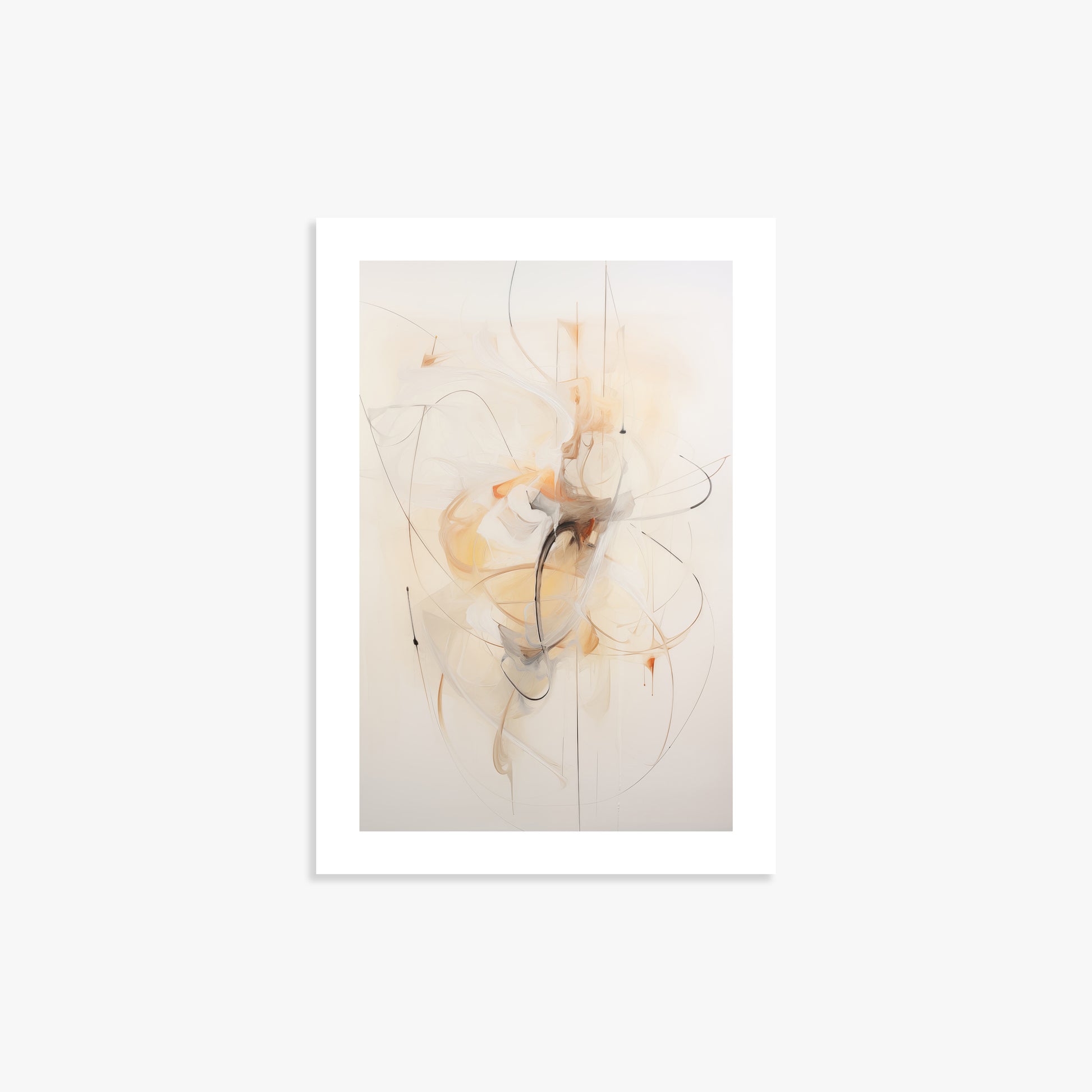 Golden Whirl, 21x30cm Printed Poster