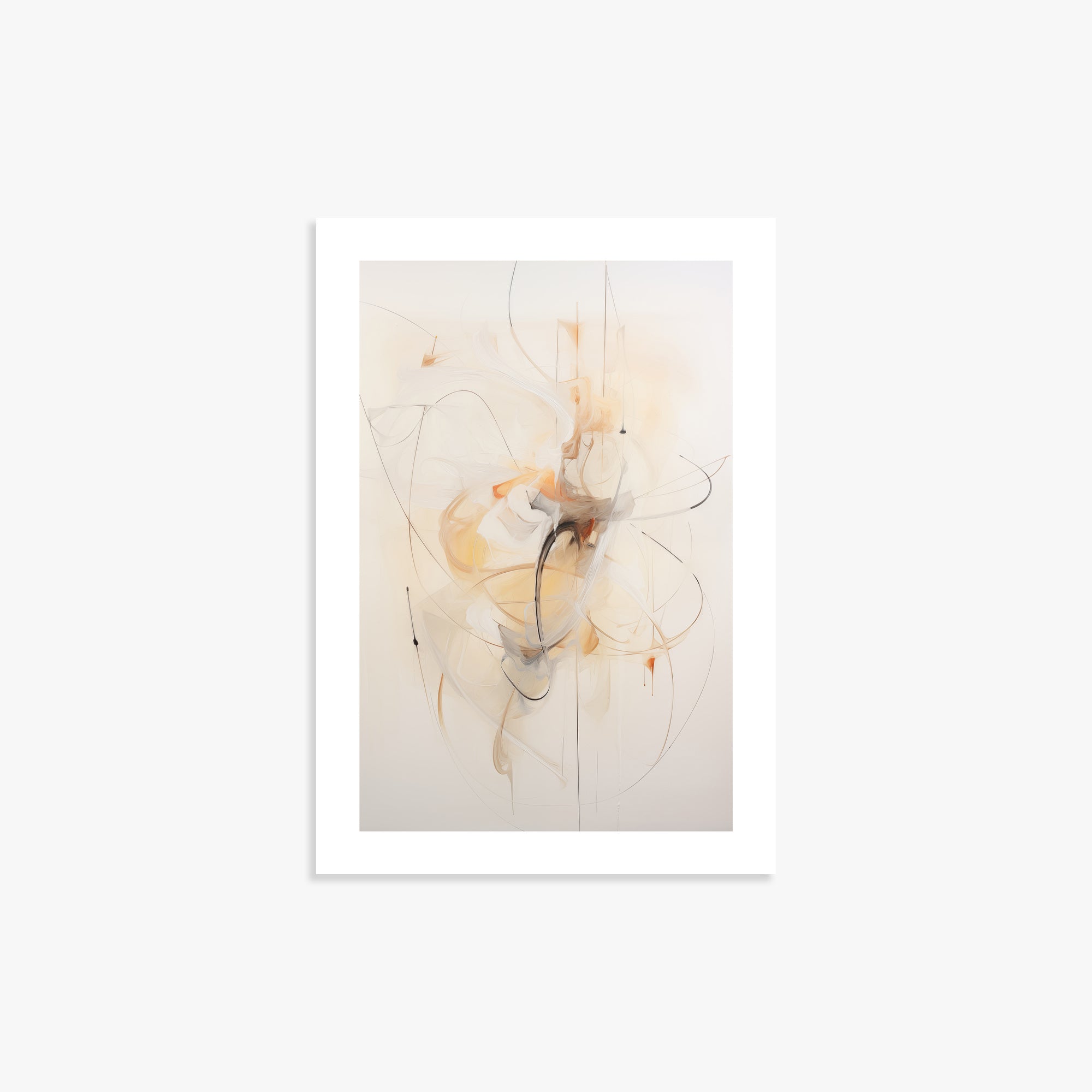 Golden Whirl, 21x30cm Printed Poster