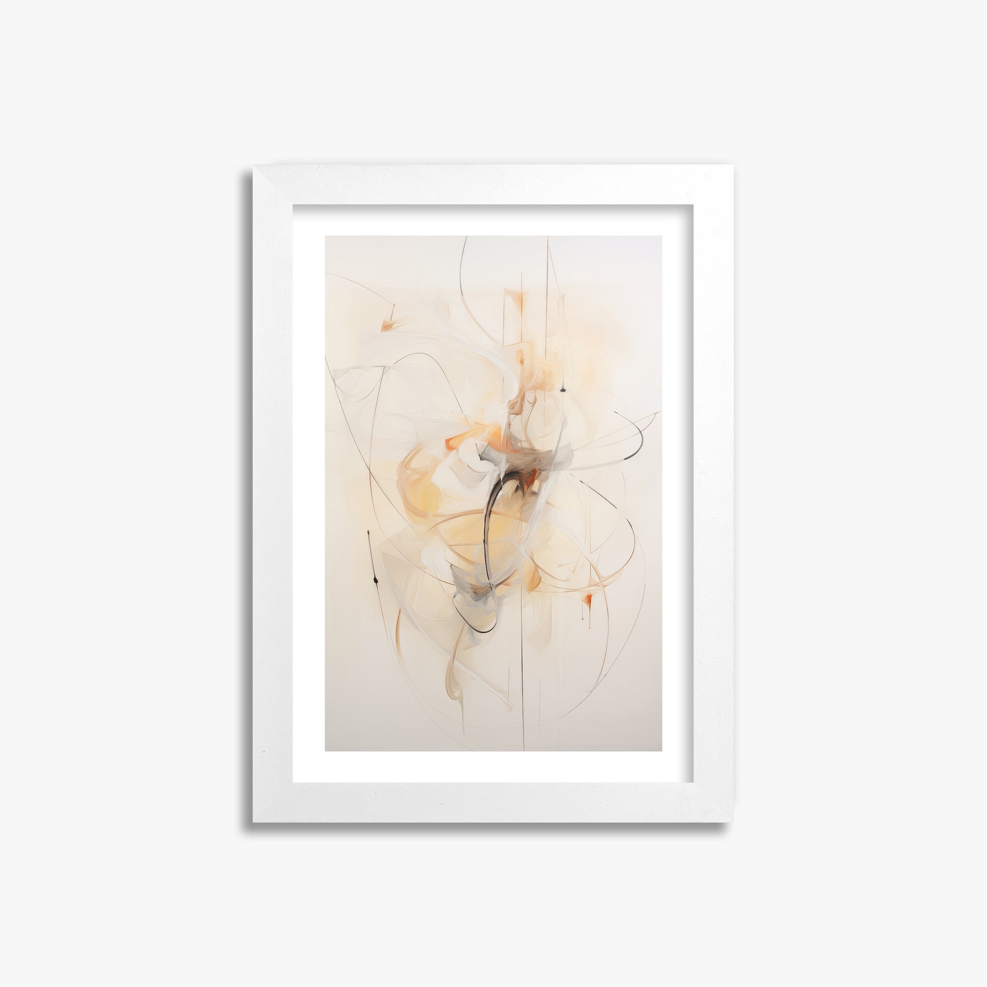 Golden Whirl, 21x30cm Whitek Framed Art Reproduction