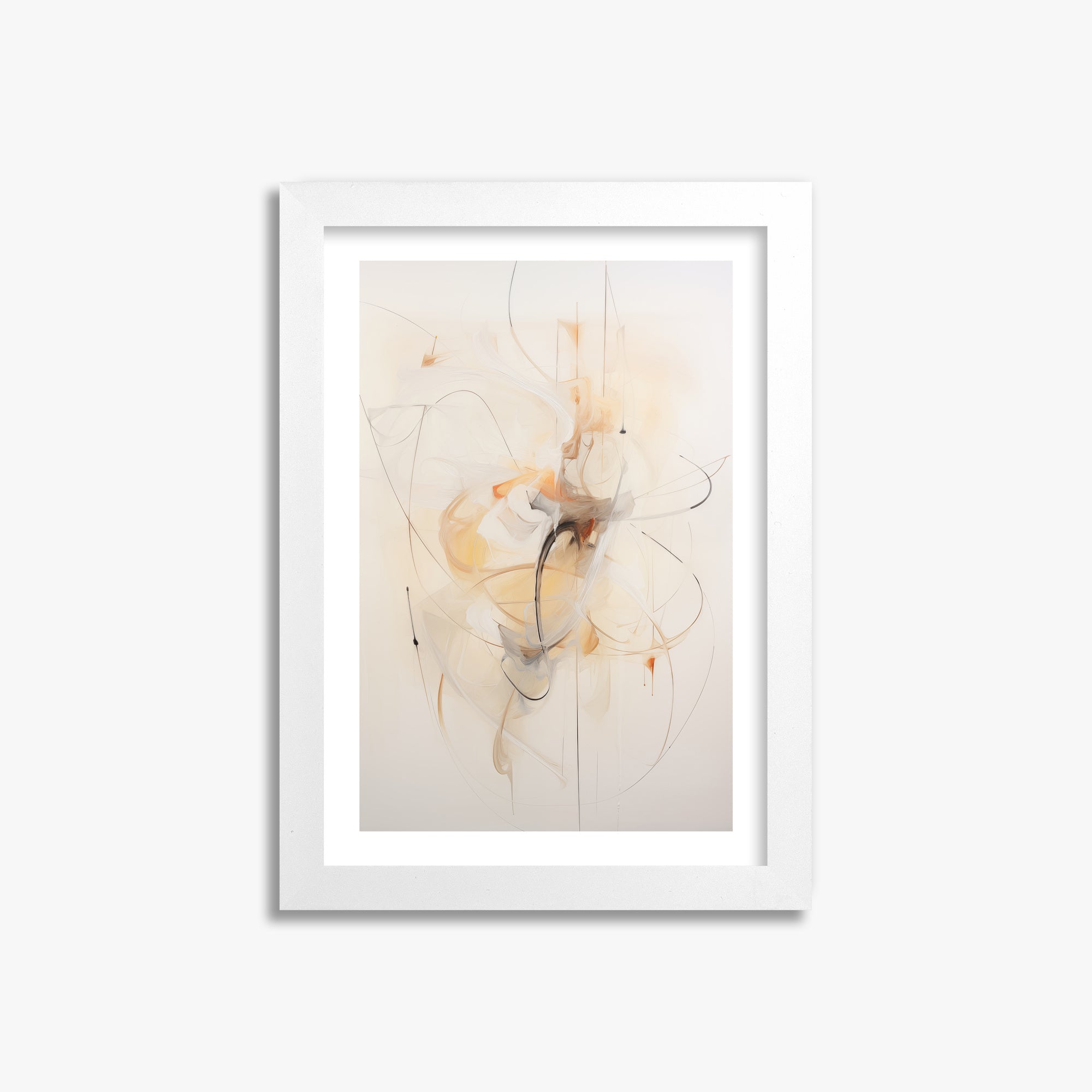 Golden Whirl, 21x30cm Whitek Framed Art Reproduction