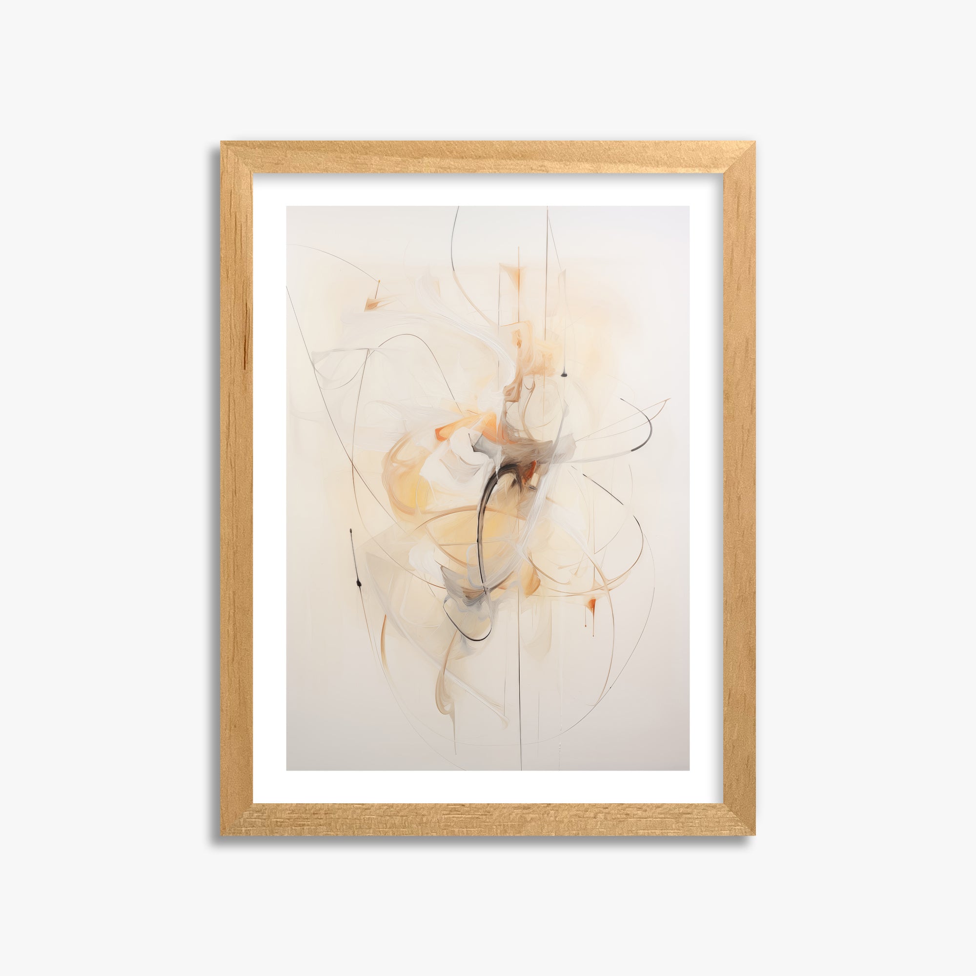 Golden Whirl, 30x40cm Oak Framed Art Reproduction