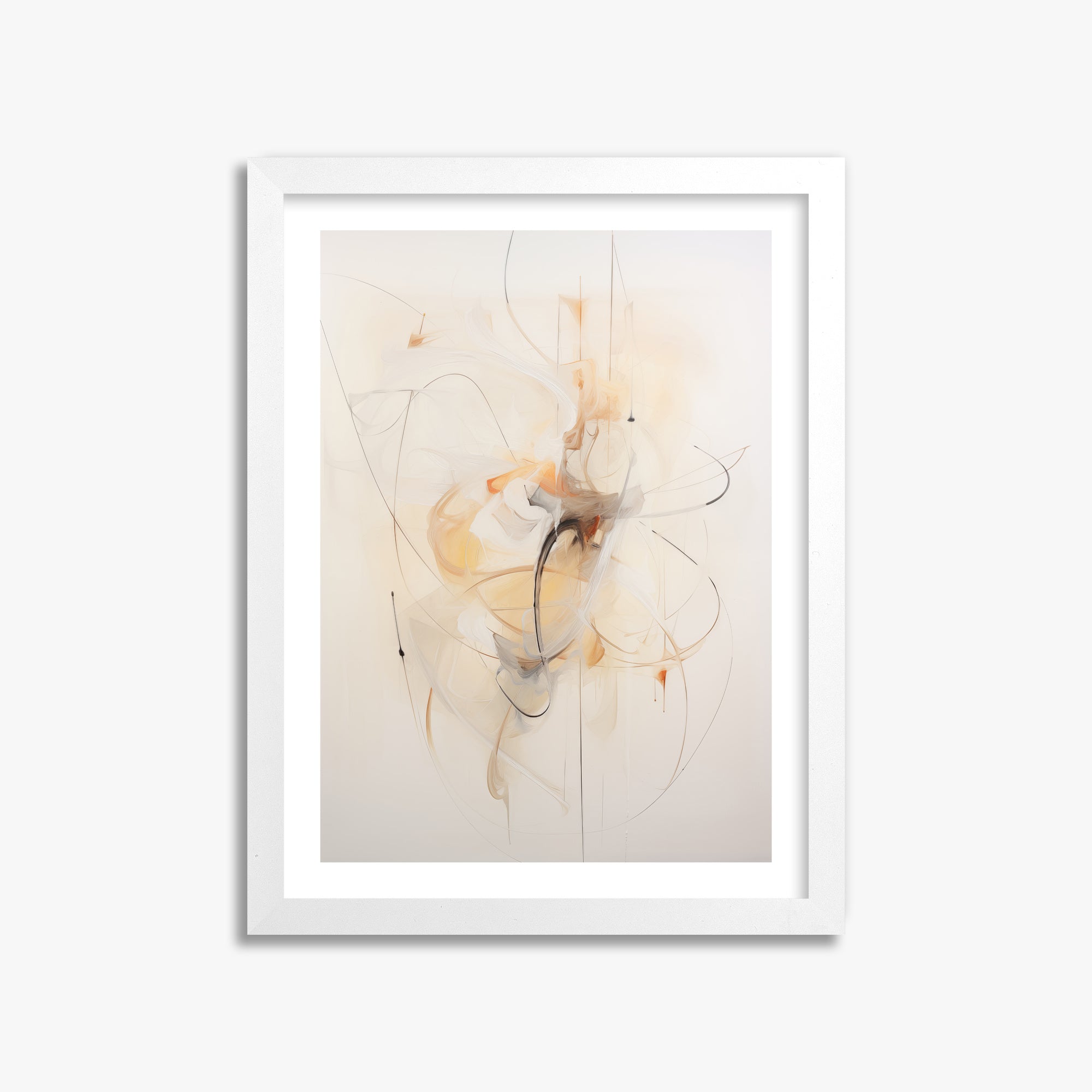 Golden Whirl, 30x40cm Whitek Framed Art Reproduction