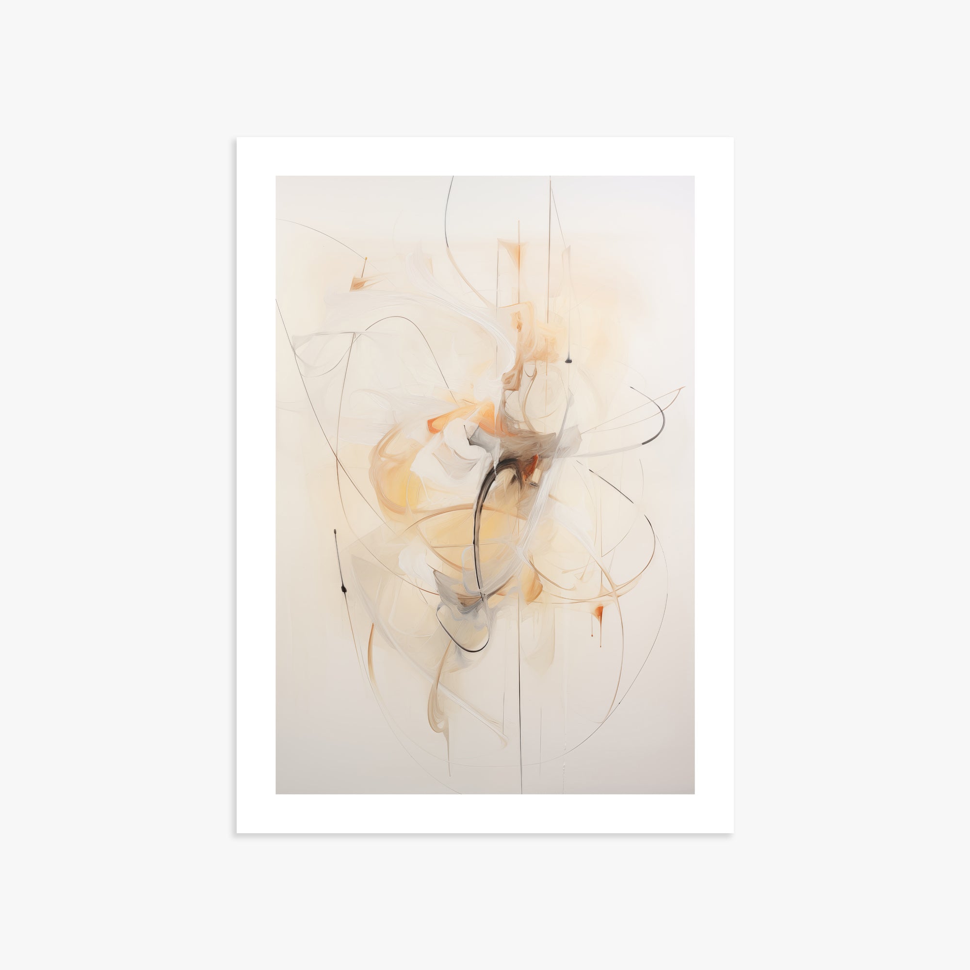 Golden Whirl, 50x70cm Printed Poster