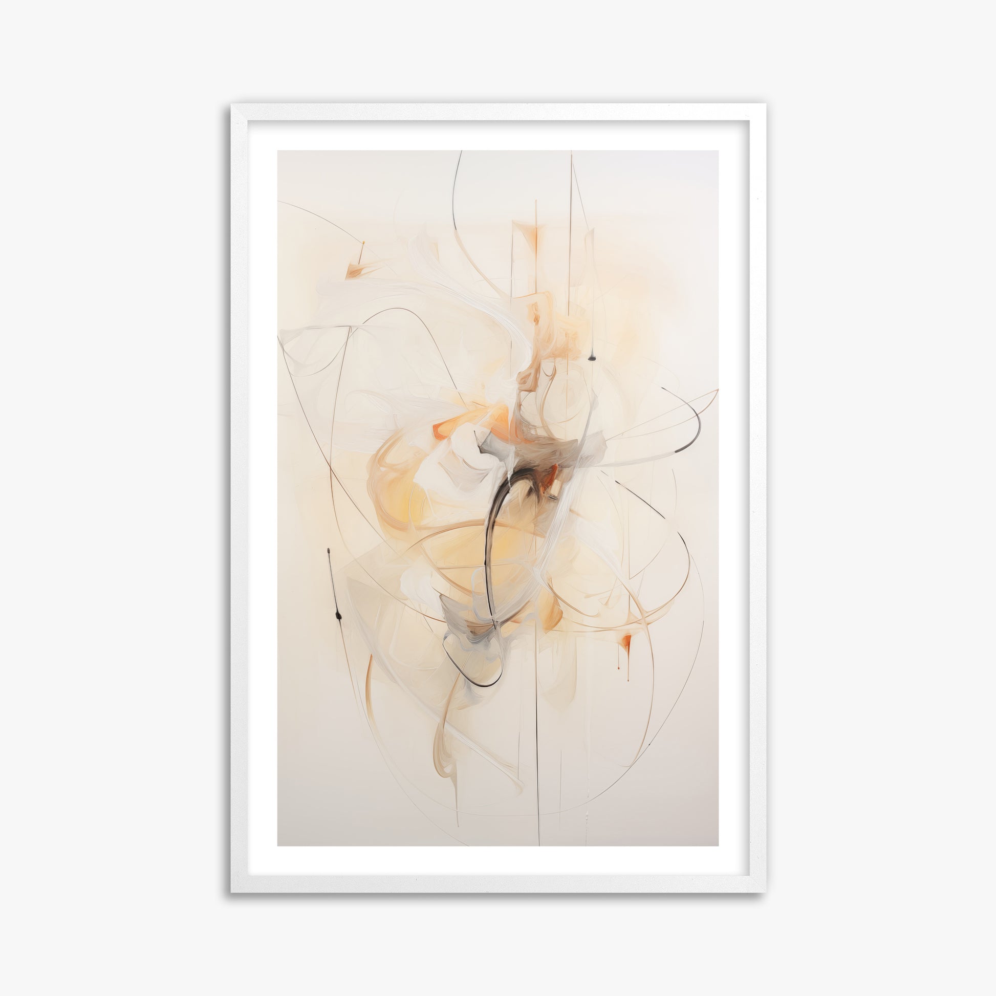 Golden Whirl, 61x91cm Whitek Framed Art Reproduction