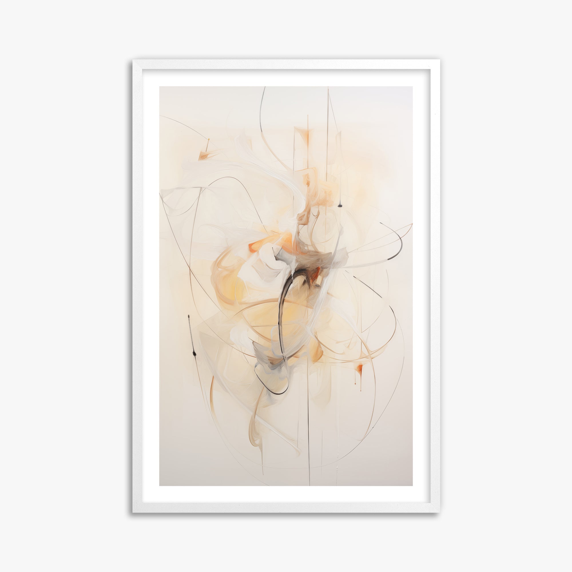Golden Whirl, 61x91cm Whitek Framed Art Reproduction
