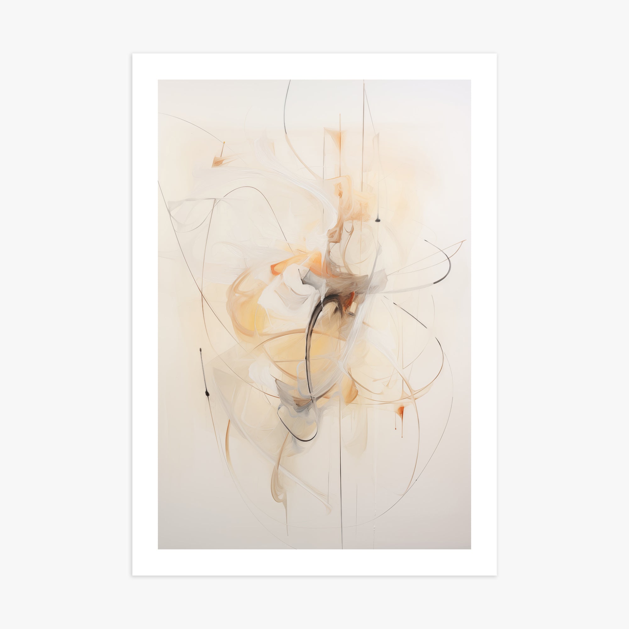 Golden Whirl, 70x100cm Printed Poster