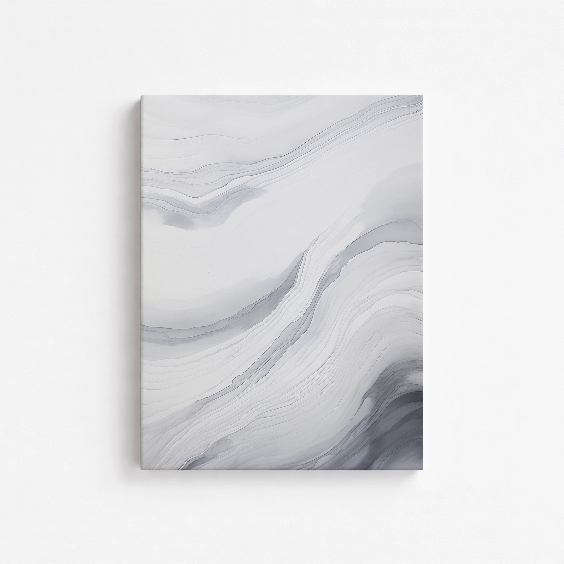 Silver Currents, 30x40cm Satin Canvas Poster