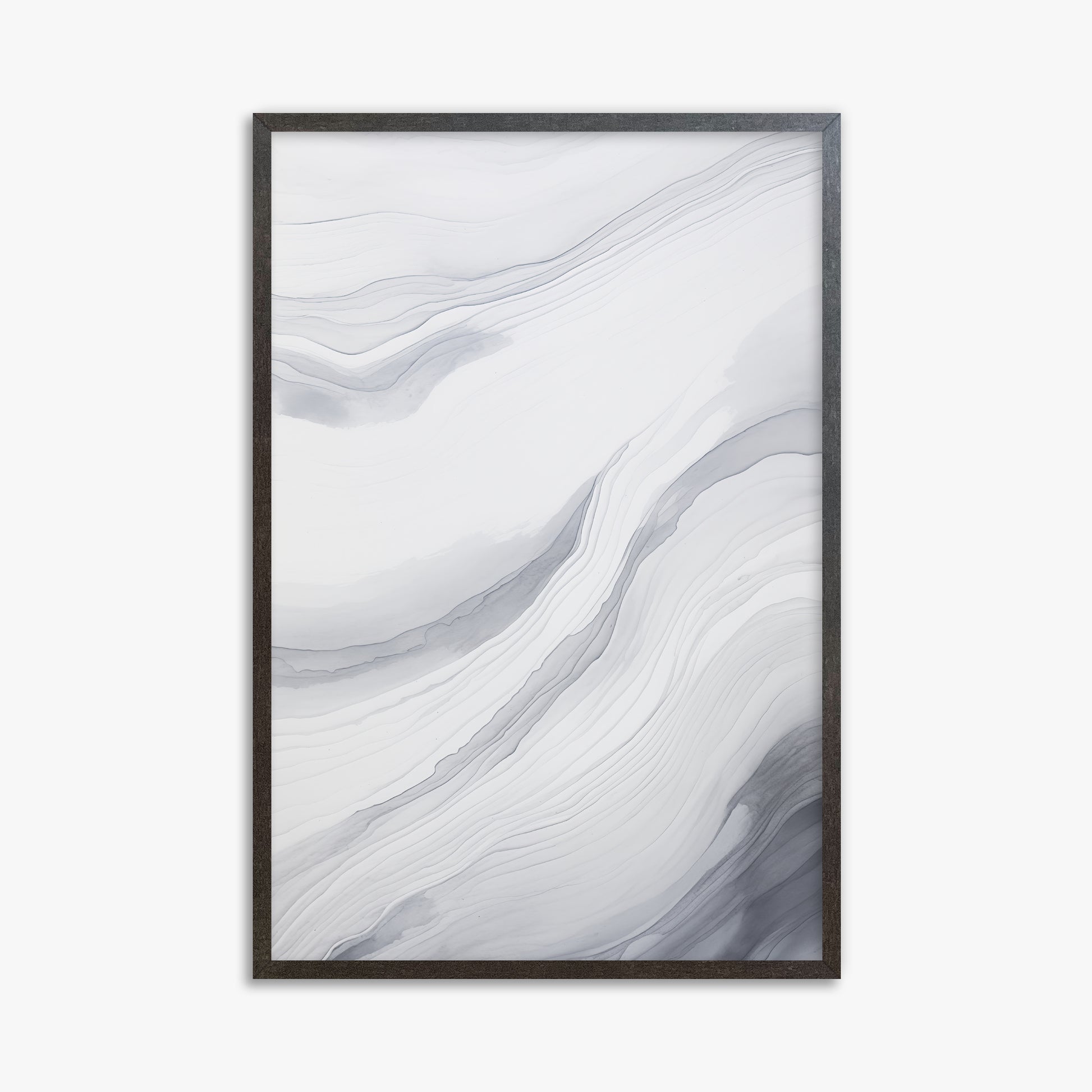 Silver Currents, 61x91cm Framed Poster With Espresso Frame