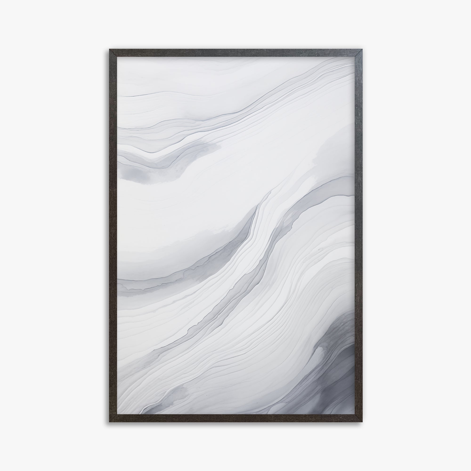 Silver Currents, 61x91cm Framed Poster With Espresso Frame
